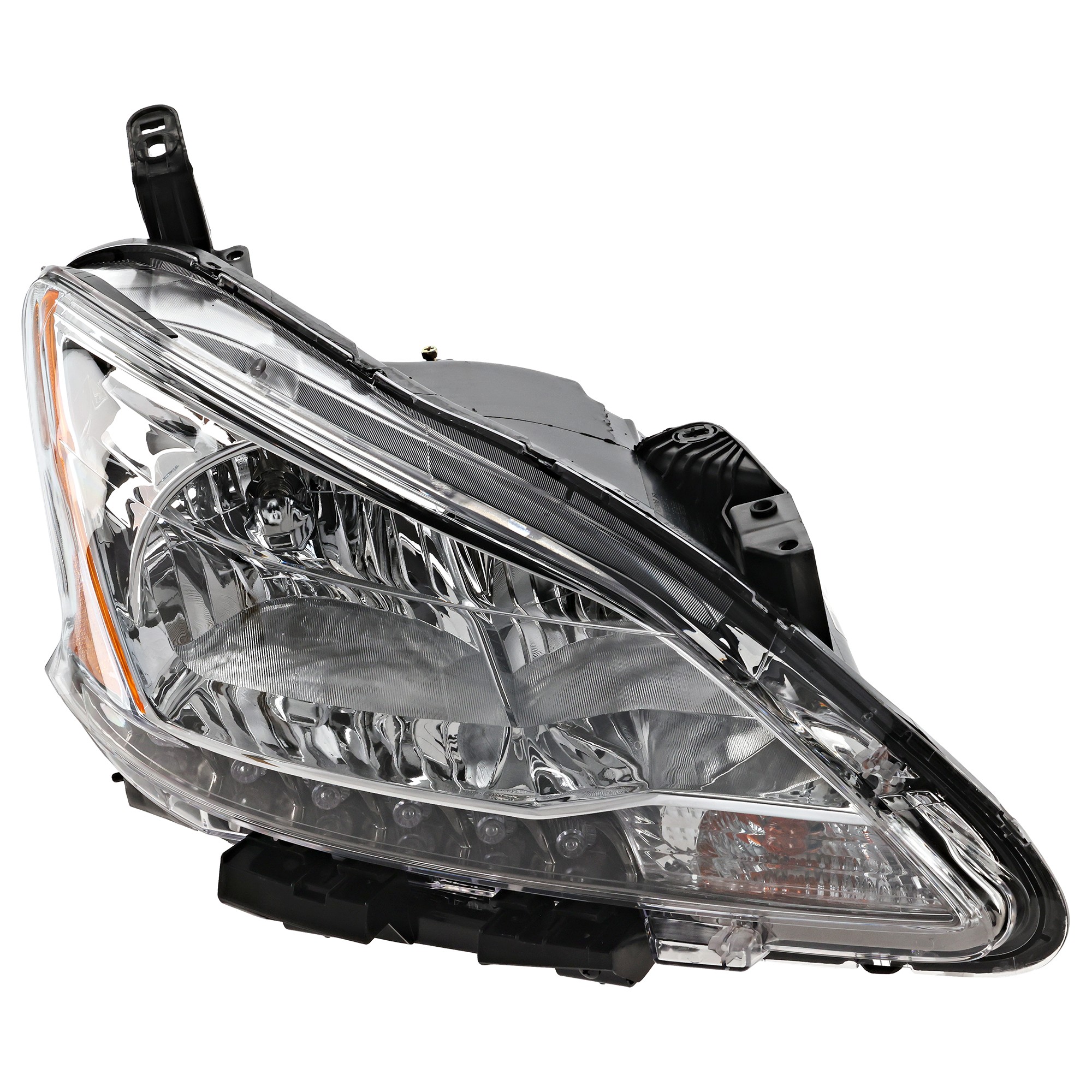 Headlight Assembly for Nissan Sentra 2013-2015, Right (Passenger) Halogen, Replacement