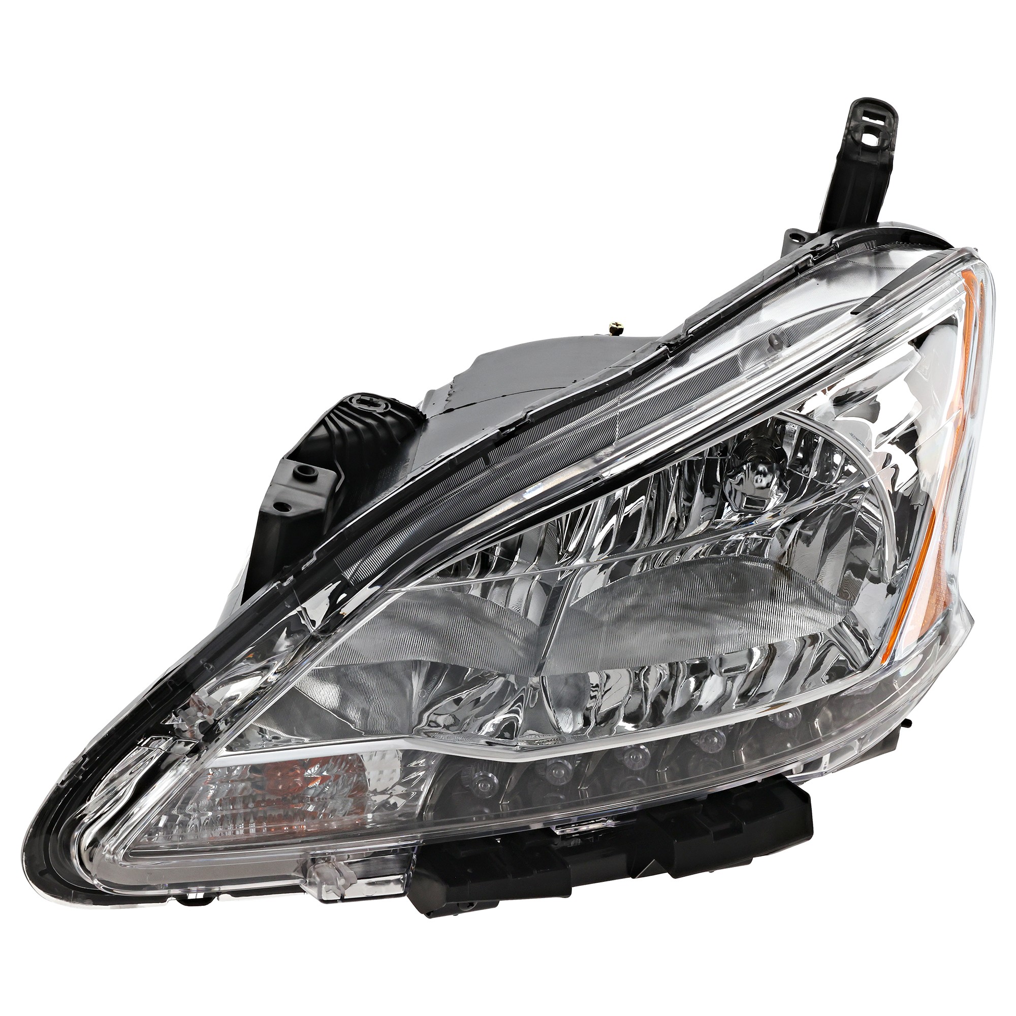 Headlight Assembly for Nissan Sentra 2013-2015, Left (Driver) Side, Halogen, Replacement