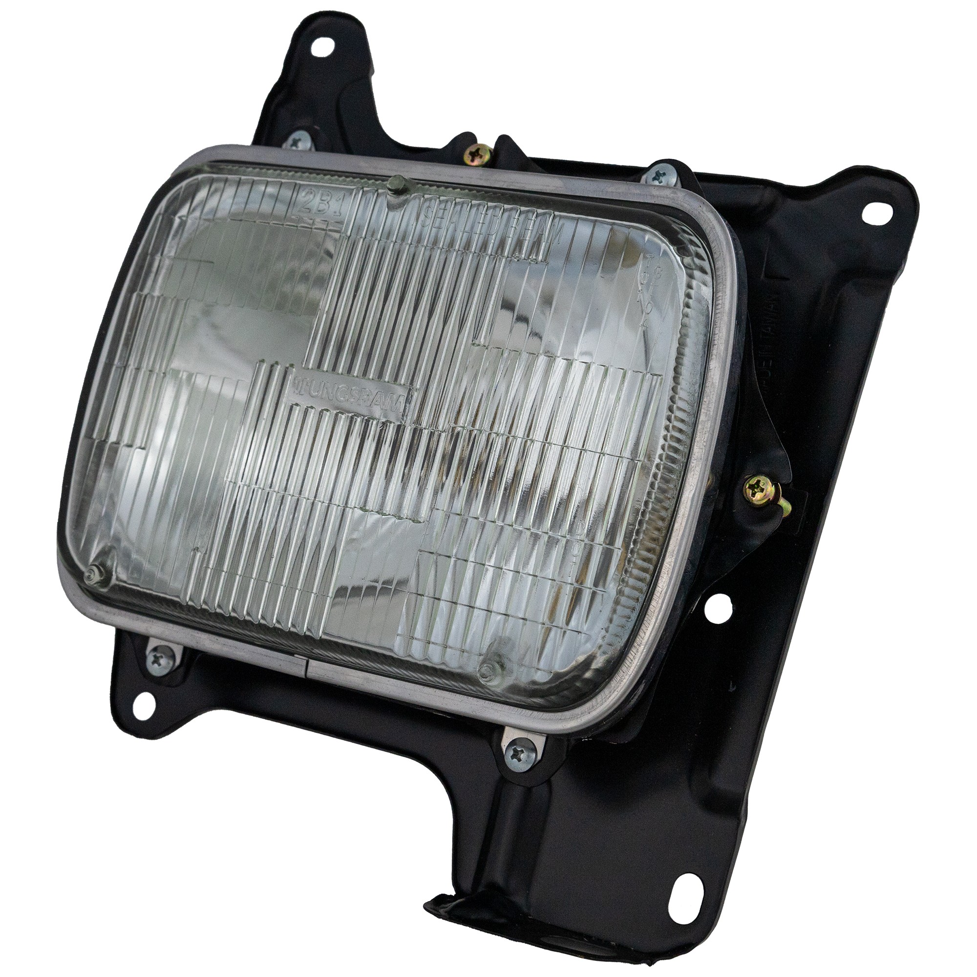 Headlight Assembly for Nissan Pickup 1986-1997, Left (Driver), Sealed Beam Type, Halogen, Replacement