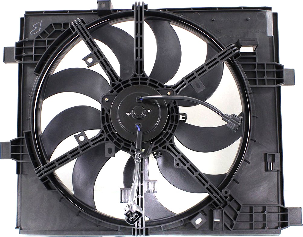 Radiator Fan Shroud Assembly for Nissan Juke 2011-2017, Without Control Module, Replacement