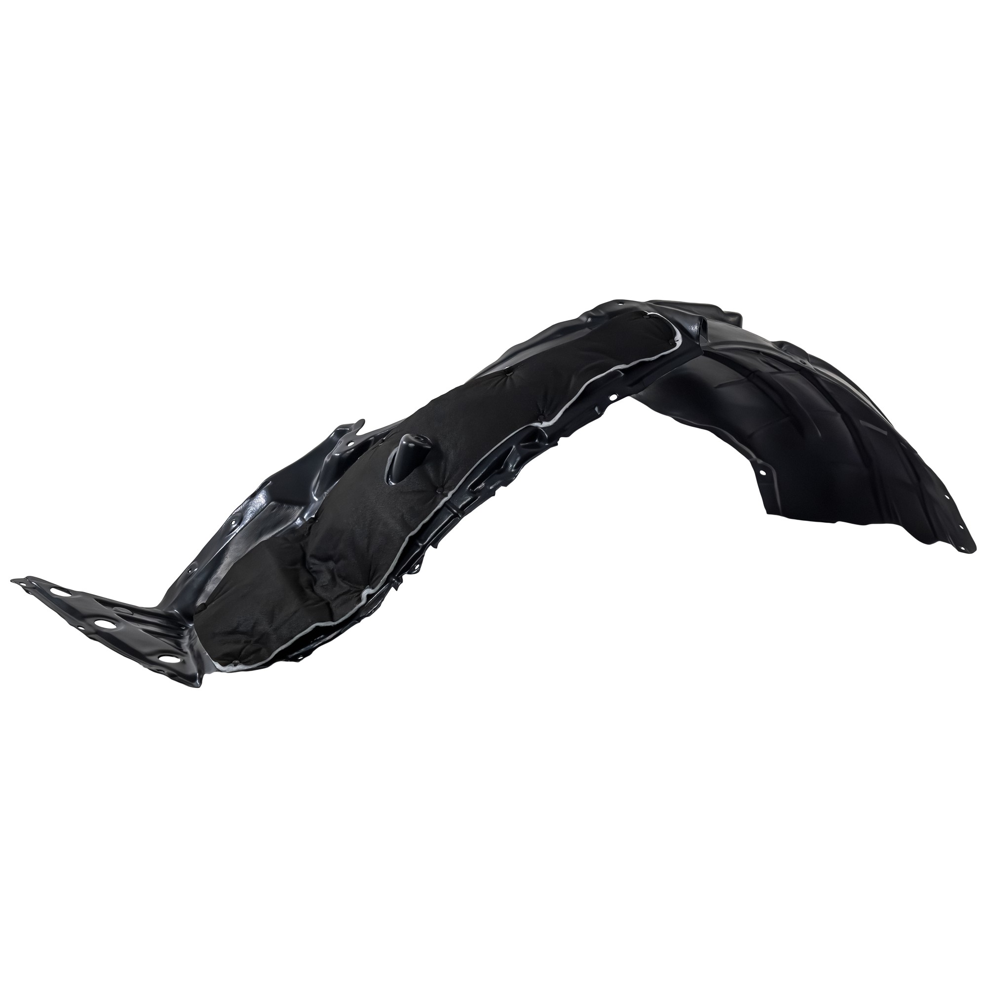 Front Fender Liner Left (Driver) for Nissan Pathfinder 2013-2014, Vacuum Form with Extension Sheet, Excludes Hybrid Model, Replacement