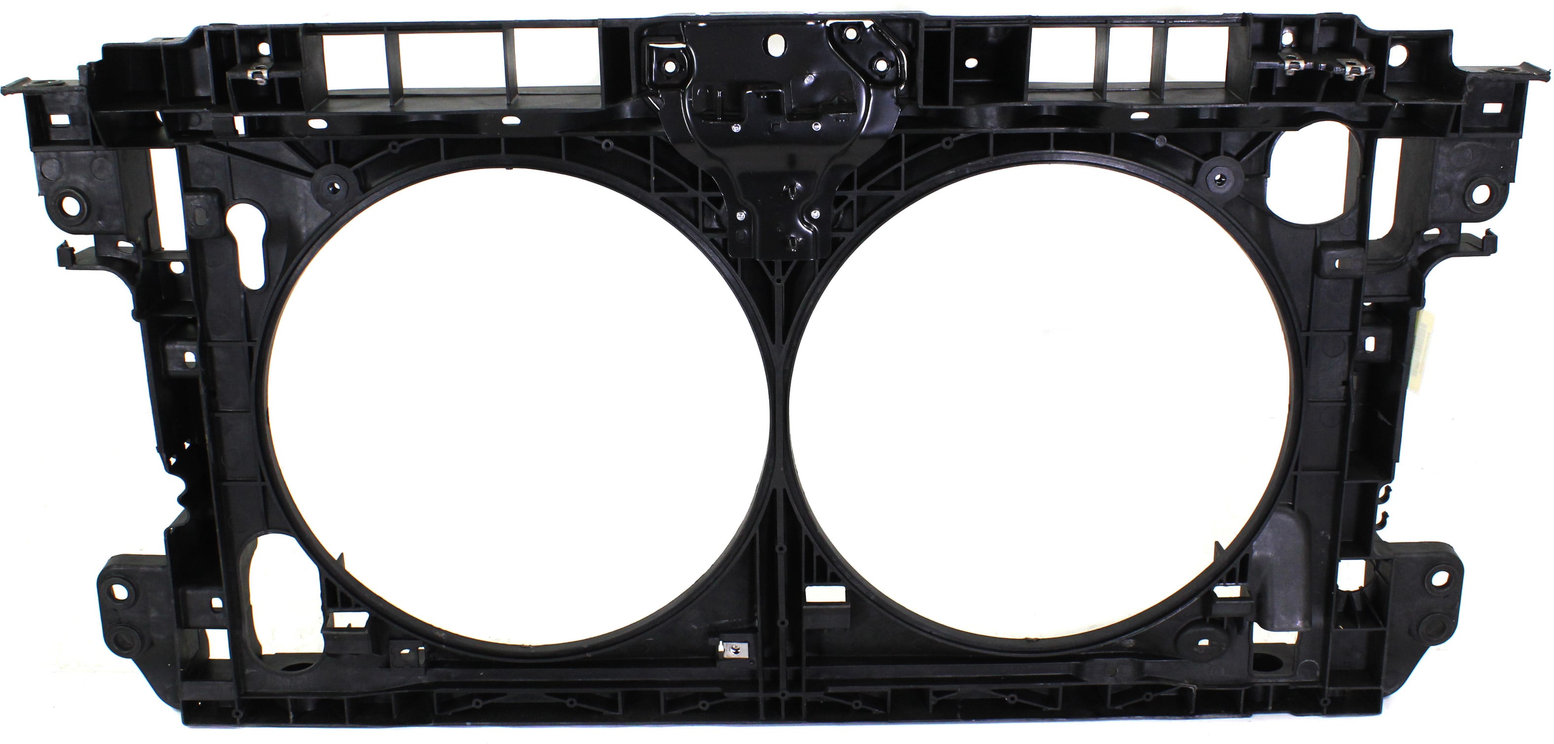 Radiator Support for Nissan Maxima 2009-2014 / Altima 2010-2013, Plastic with Steel, Black, Coupe/Sedan, Replacement (CAPA Certified)