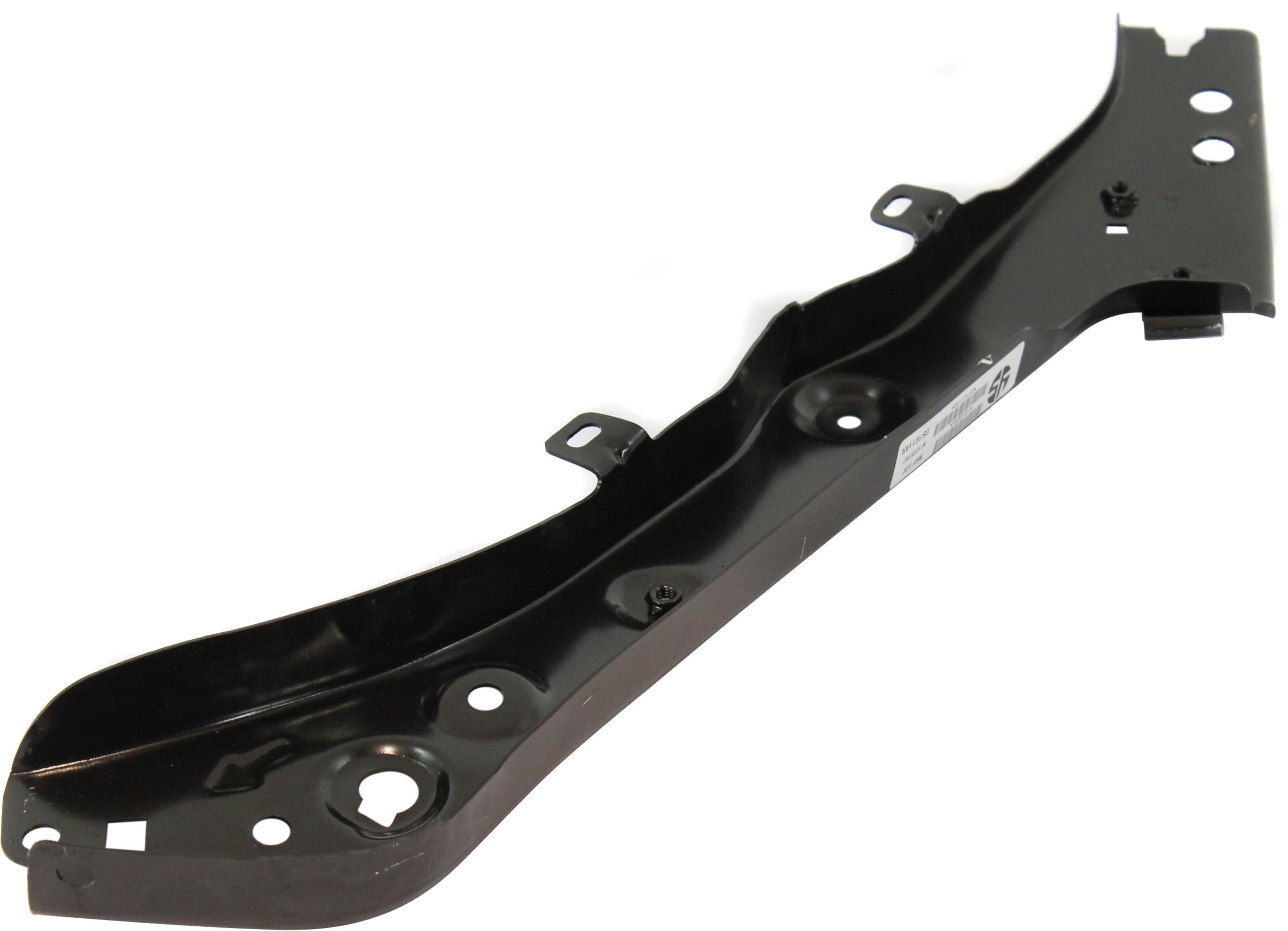 Radiator Support Right (Passenger) Side Upper Tie Bar for Nissan Rogue 2008-2013, Rogue Select 2014-2015, Black, Steel, Replacement