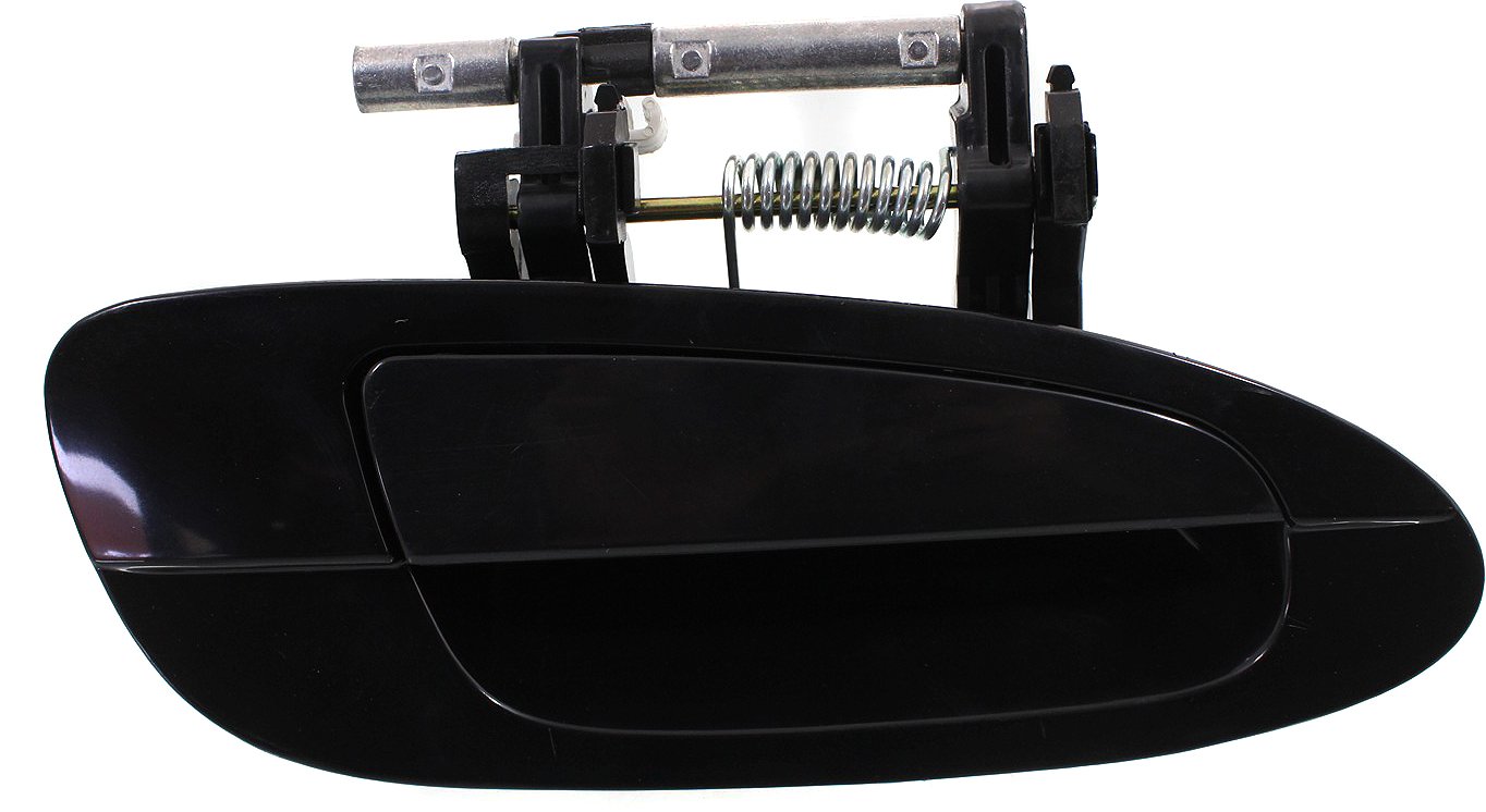 Front Exterior Door Handle for Nissan Altima 2002-2006, Right (Passenger), Smooth Black, without Keyhole, Replacement