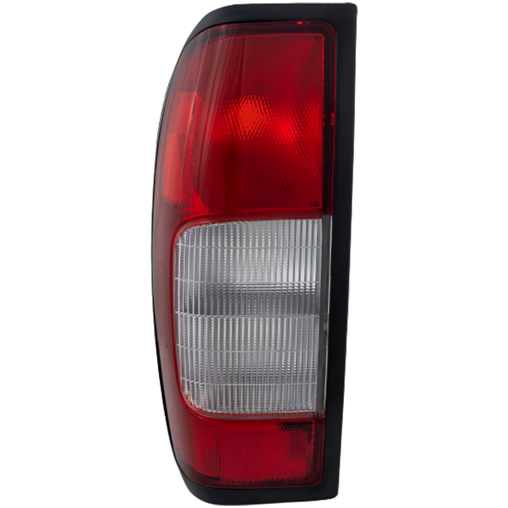 Tail Light for Nissan Frontier 1998-2000 Left (Driver), Lens and Housing, with Smoke Reverse Lens, 4WD (Four-Wheel Drive)/2WD (Two-Wheel Drive) (2.4L Engine) To 9-99, Replacement