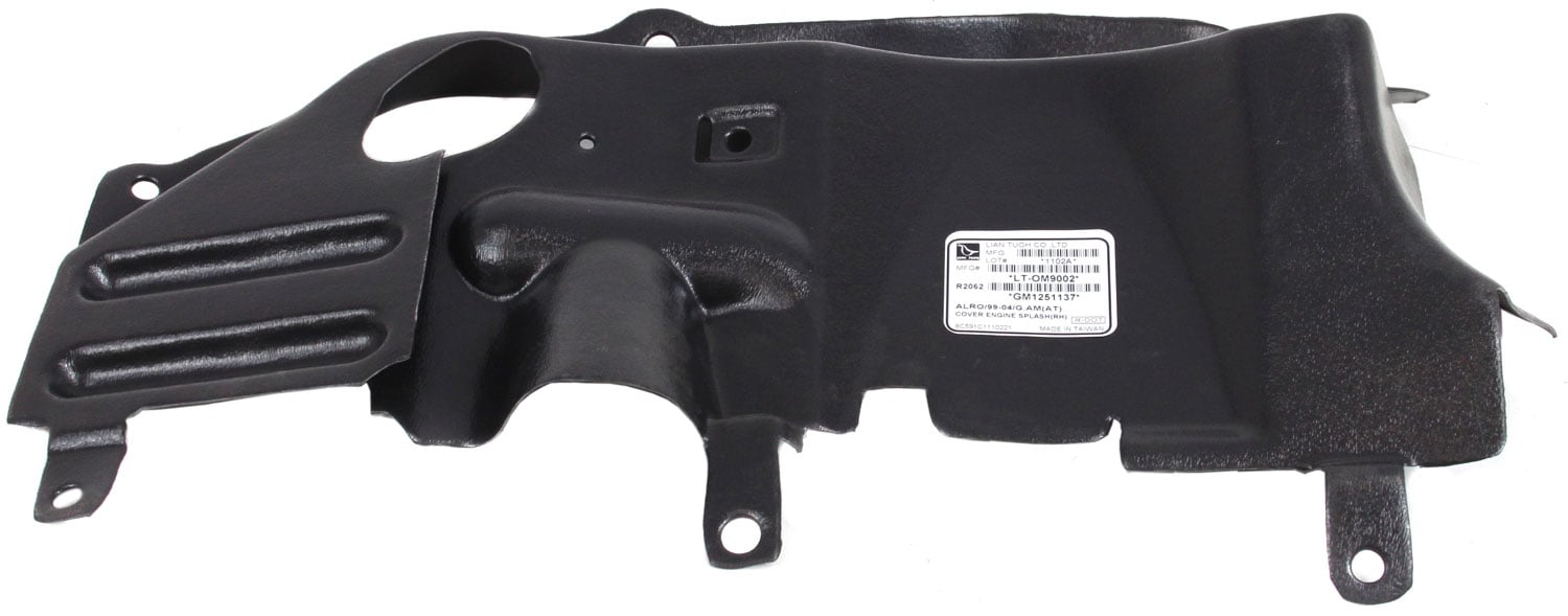 Engine Splash Shield for Pontiac Grand Am 1999-2005, Under Cover, Right (Passenger), Manual/Automatic Transmission, Replacement
