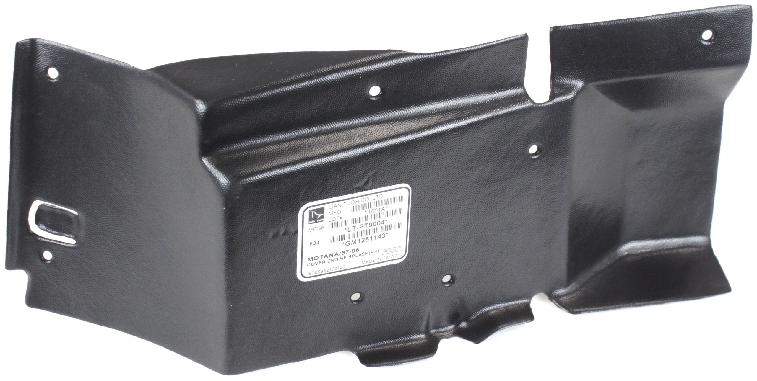 Engine Splash Shield for Pontiac Montana 1999-2005, Under Cover, Right (Passenger) Side, Replacement