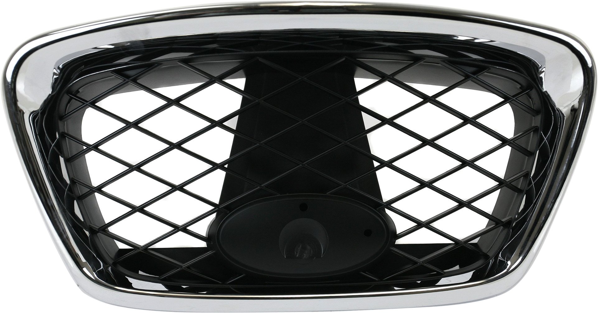 Center Grille for Subaru Impreza 2006-2007, Sedan/Wagon, Chrome Shell with Paintable Insert, Replacement