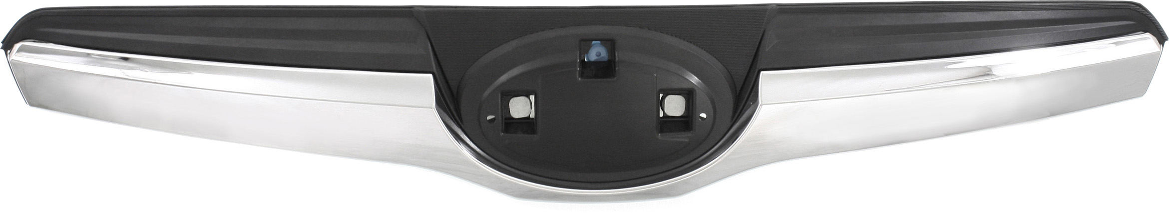 Top Hood Grille for Subaru Forester 2014-2016, Type 1, Textured Black Shell and Insert, Replacement (CAPA Certified)