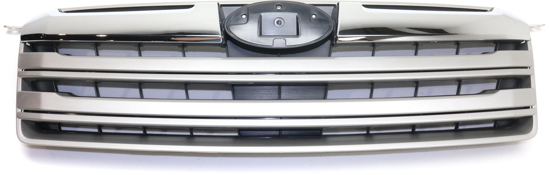 Grille for 2013-2014 Outback, Textured Black Shell and Insert with Chrome and Silver Molding, Replacement