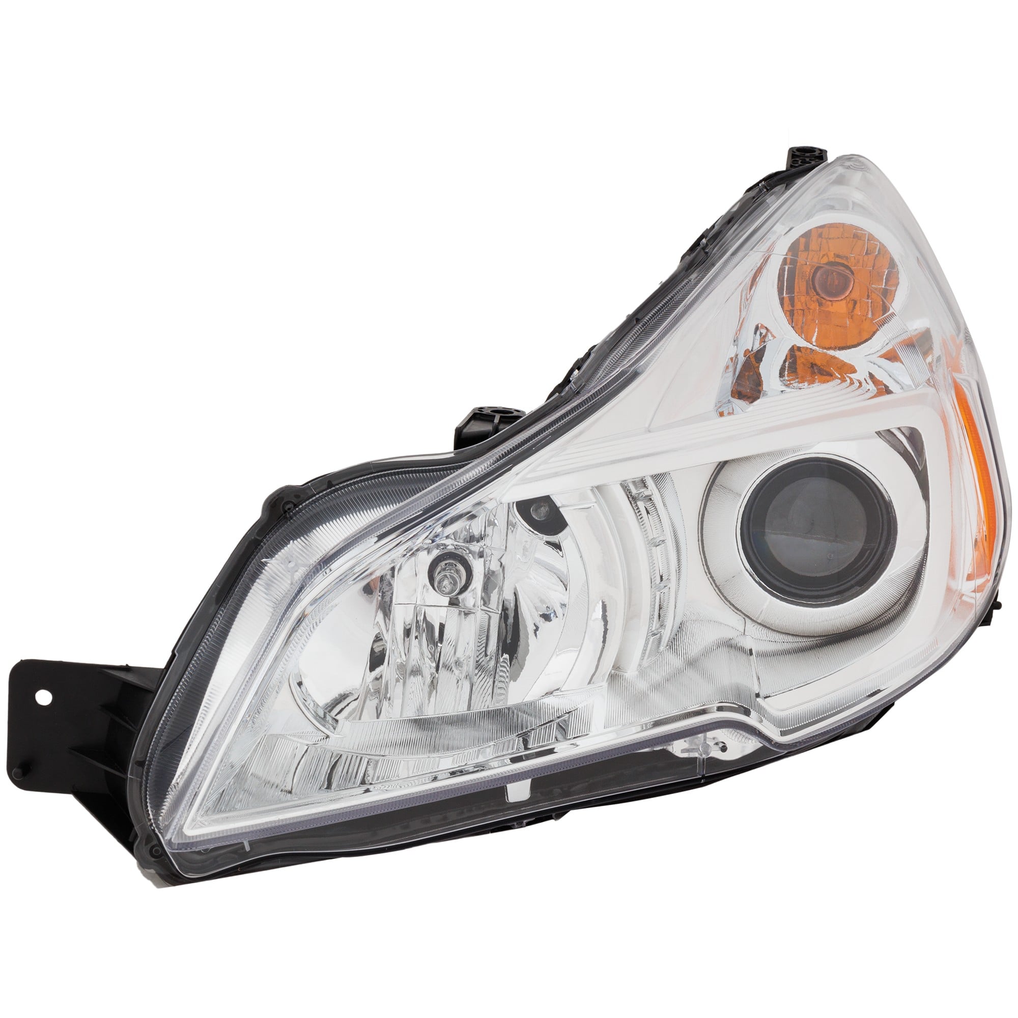 Headlight Assembly for Subaru Outback 2013-2014, Left (Driver), Halogen Light Source, Chrome Interior, Replacement