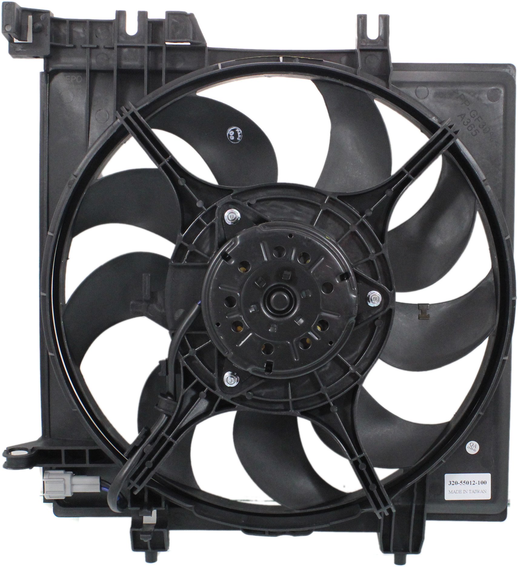 Radiator Fan Assembly for Subaru Impreza 2008-2014, XV Crosstrek 2013-2017, WRX STI 2015-2018, Left (Driver), with Turbo, Replacement
