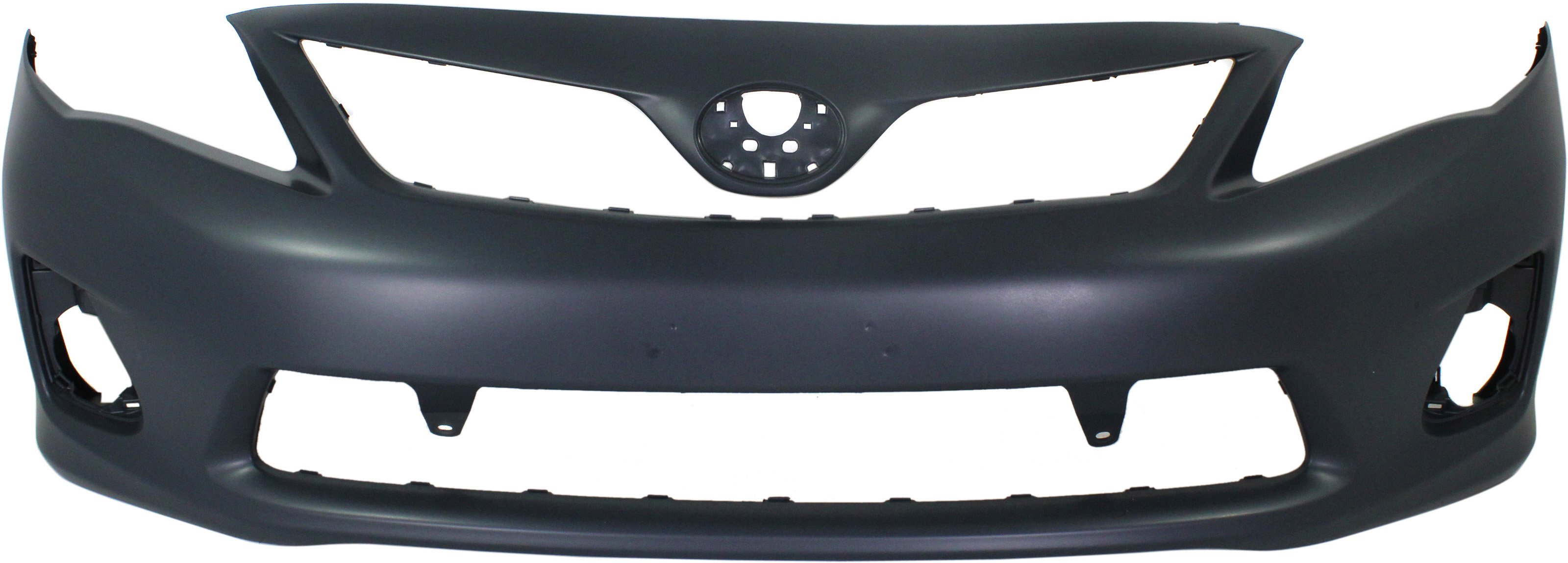 Front Bumper Cover for Toyota Corolla 2011-2013, Primed (Ready to Paint), Designed for Japan Built Vehicle, Without Spoiler Holes, Replacement