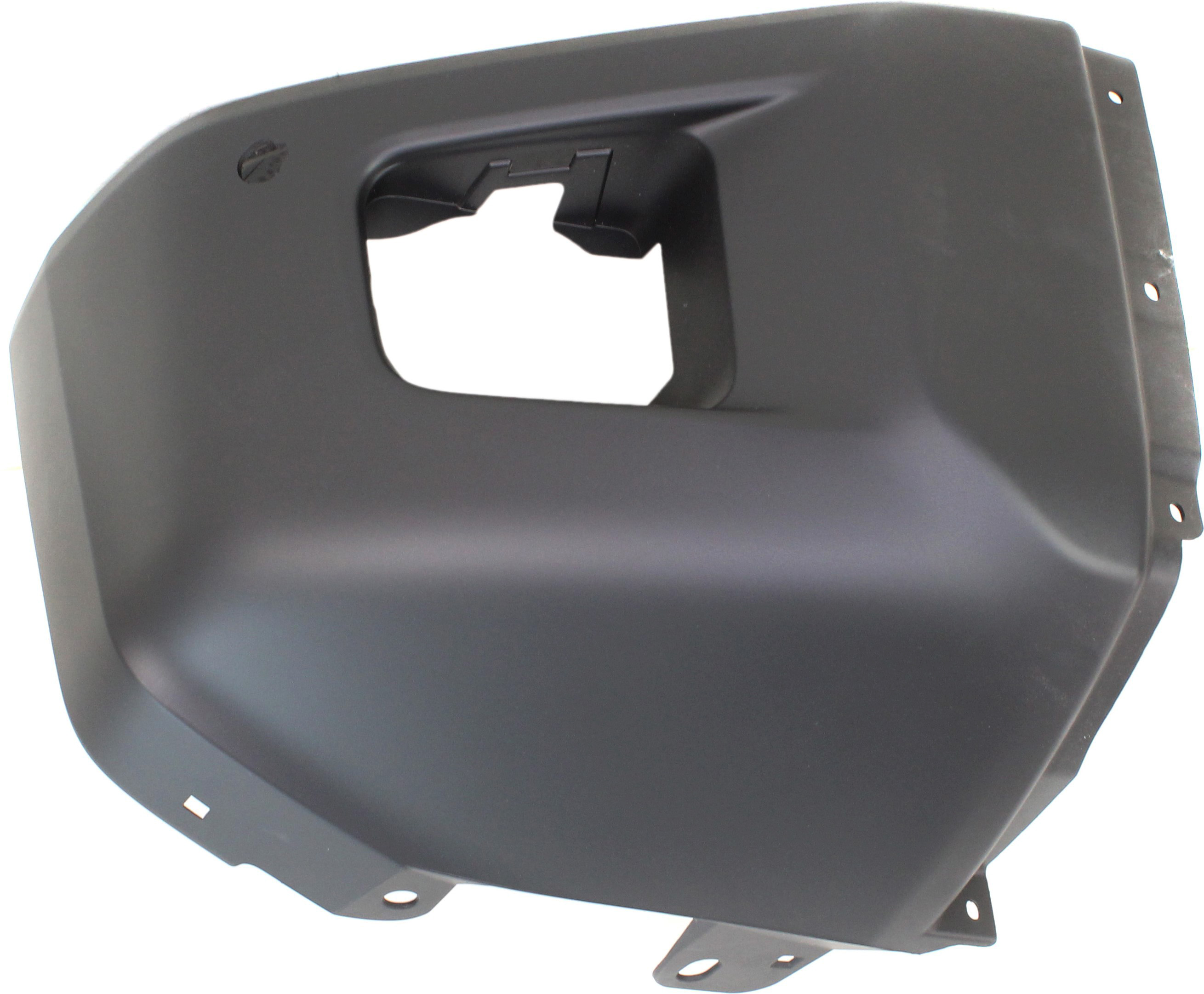 Front Bumper End for Toyota Tundra 2014-2021, Right (Passenger) Side, Paint to Match, with Park Assist Sensor Holes, Replacement