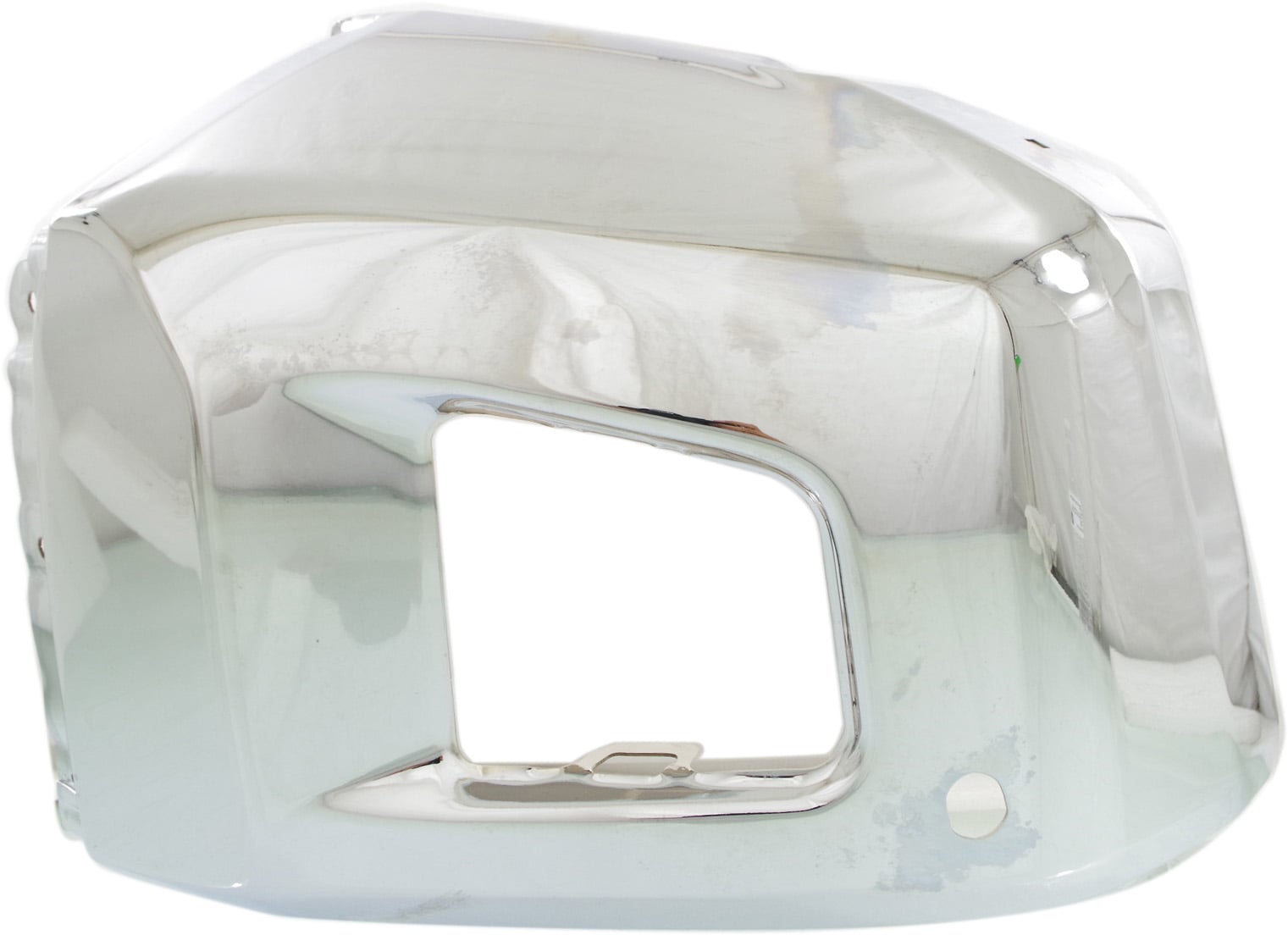 Front Bumper End for Toyota Tundra 2014-2021, Right (Passenger) Side, Chrome, Steel, with Park Assist Sensor Holes, Replacement