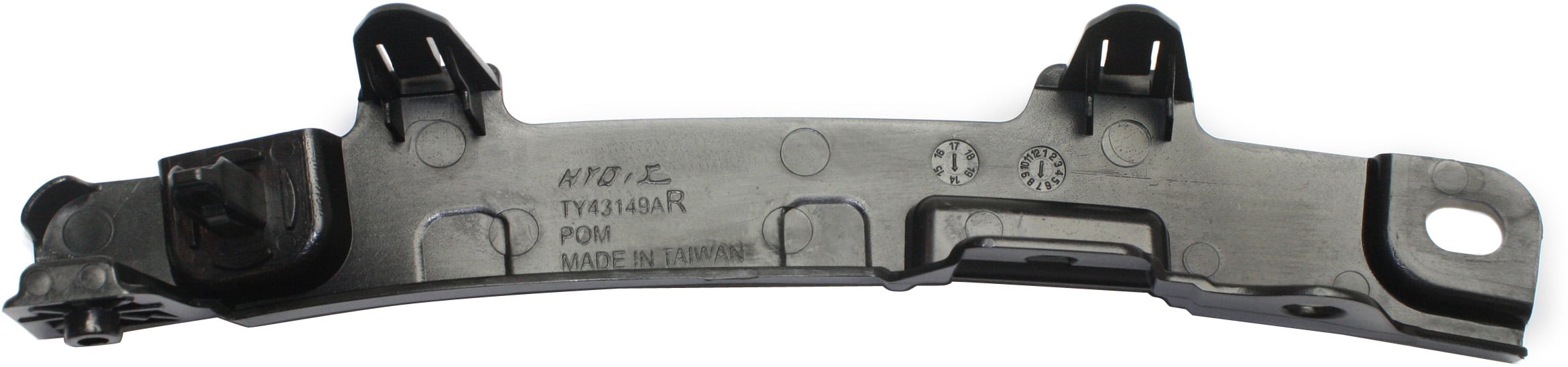 Front Bumper Cover Retainer Right (Passenger) for Toyota Highlander, Plastic, Fits 2014-2019 Models, Replacement