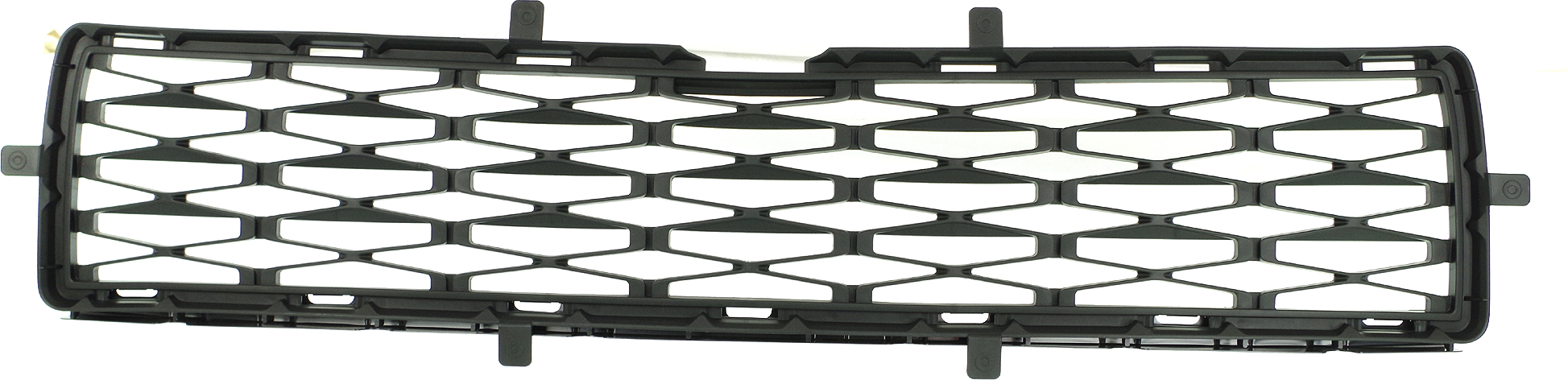 Front Bumper Grille for Toyota 4Runner (2014-2019) Textured Black, Without Holes for Chrome Trim, Replacement