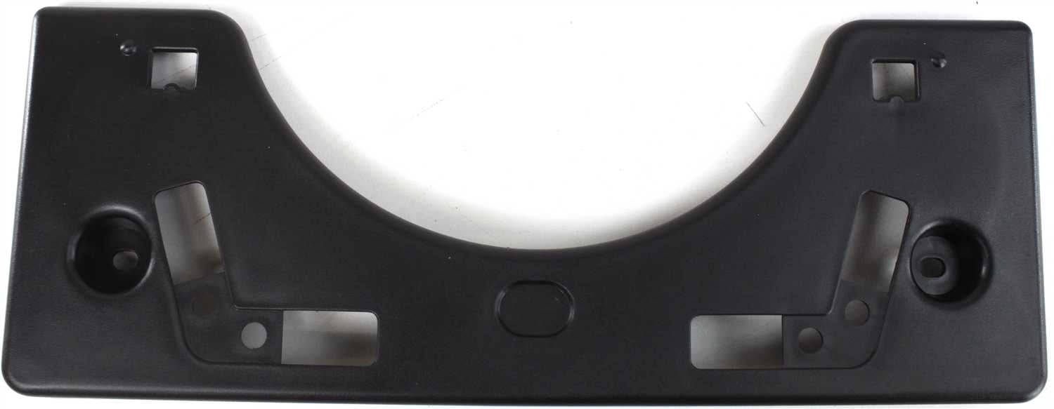 Front License Plate Bracket for Toyota Prius 2004-2009, Black, Factory Installed, Replacement