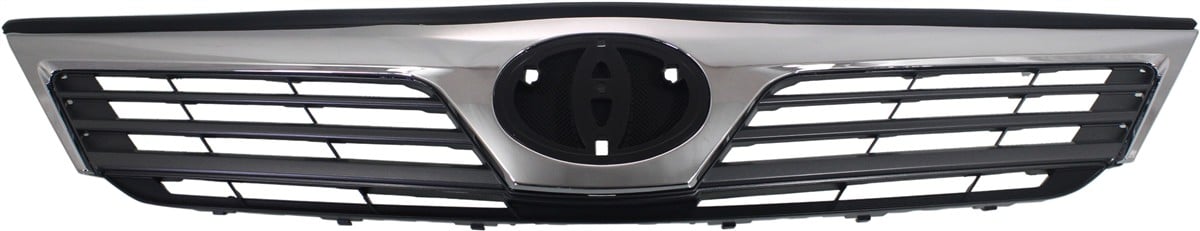 Grille for Toyota Camry 2012-2014, L Models with Chrome Shell/Painted Black Insert, Replacement