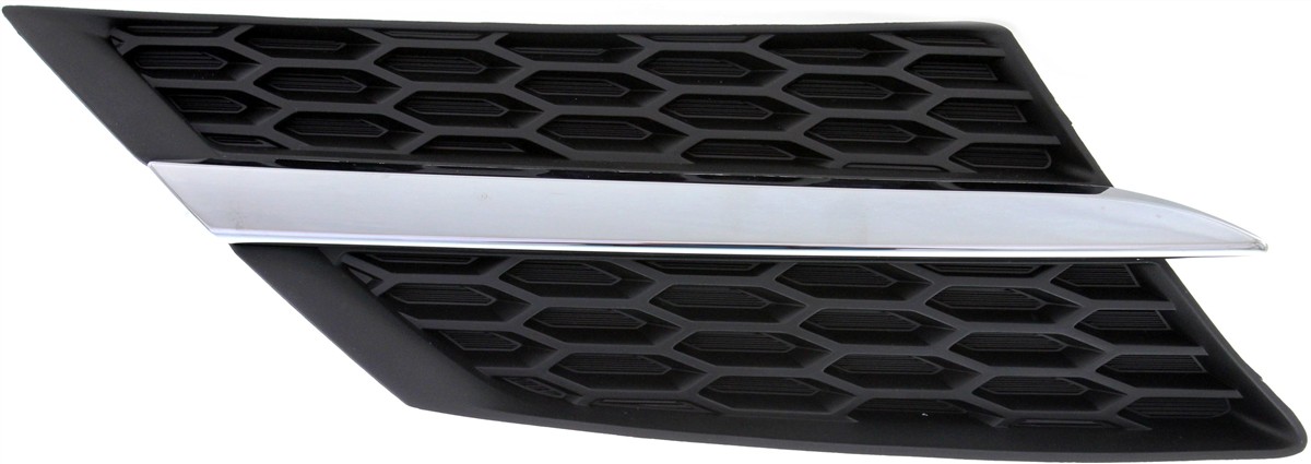 Radiator Grille for Toyota RAV4 2013-2015, Textured Black with Chrome Molding, Right (Passenger) Side, Excludes EV Model, Fit for Japan/North America Built Vehicle, Replacement (CAPA Certified)