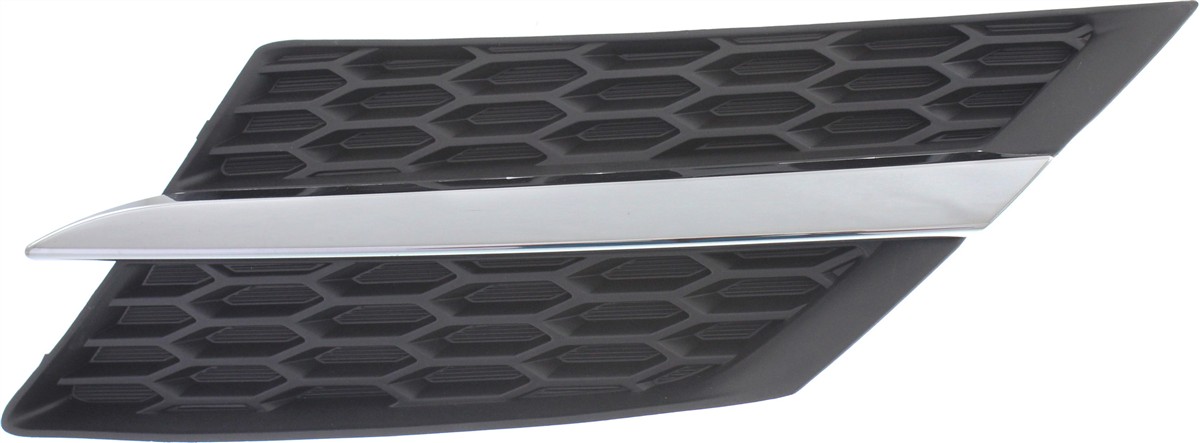 Radiator Grille for Toyota RAV4 2013-2015, Textured Black with Chrome Molding, Left (Driver), Excluding EV Model, for Japan/North America Built Vehicle, Replacement (CAPA Certified)