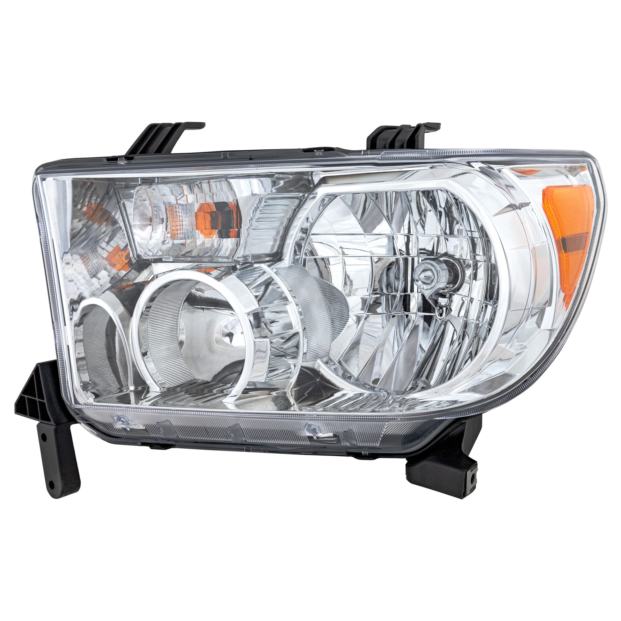 Headlight Assembly for Toyota Tundra 2009-2013, Left (Driver) Side, with Level Adjuster, Replacement