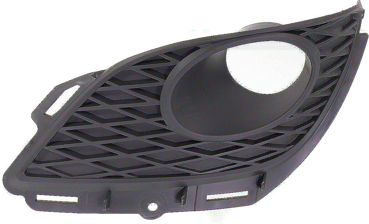 Front Fog Light Molding for Toyota Matrix 2009-2010, Left (Driver), Textured, with Fog Light Hole, with Spoiler Type, Replacement
