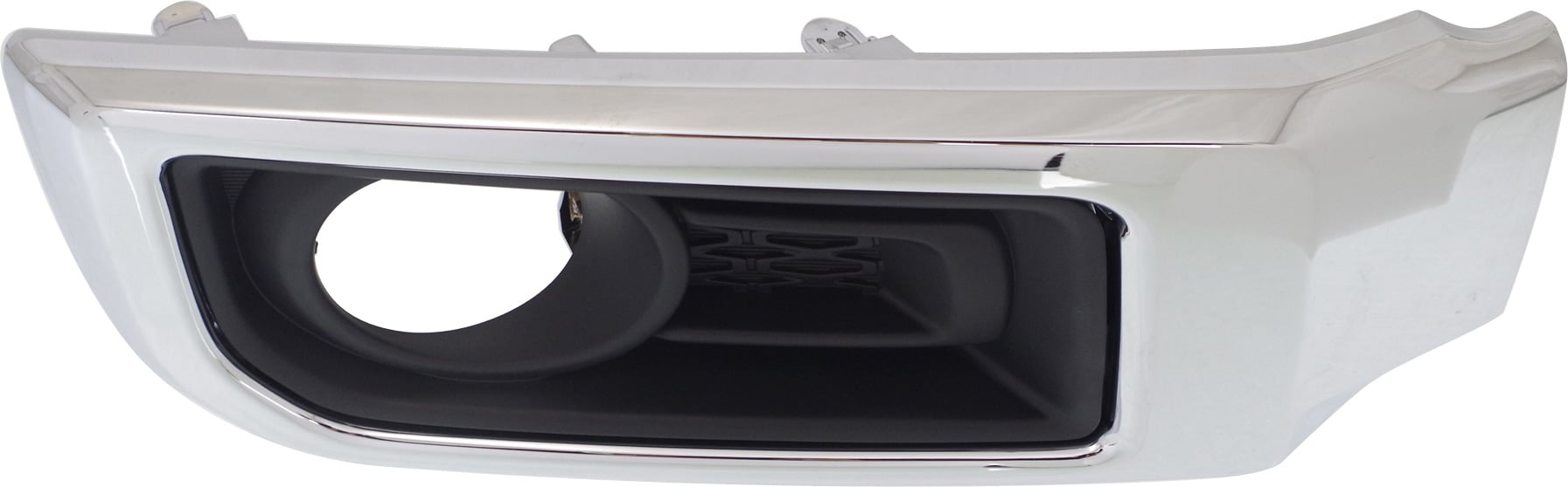 Front Fog Light Molding for Toyota 4Runner 2014-2023, Right (Passenger), Primed (Ready to Paint), with Chrome Trim, without Nightshade Edition, Replacement