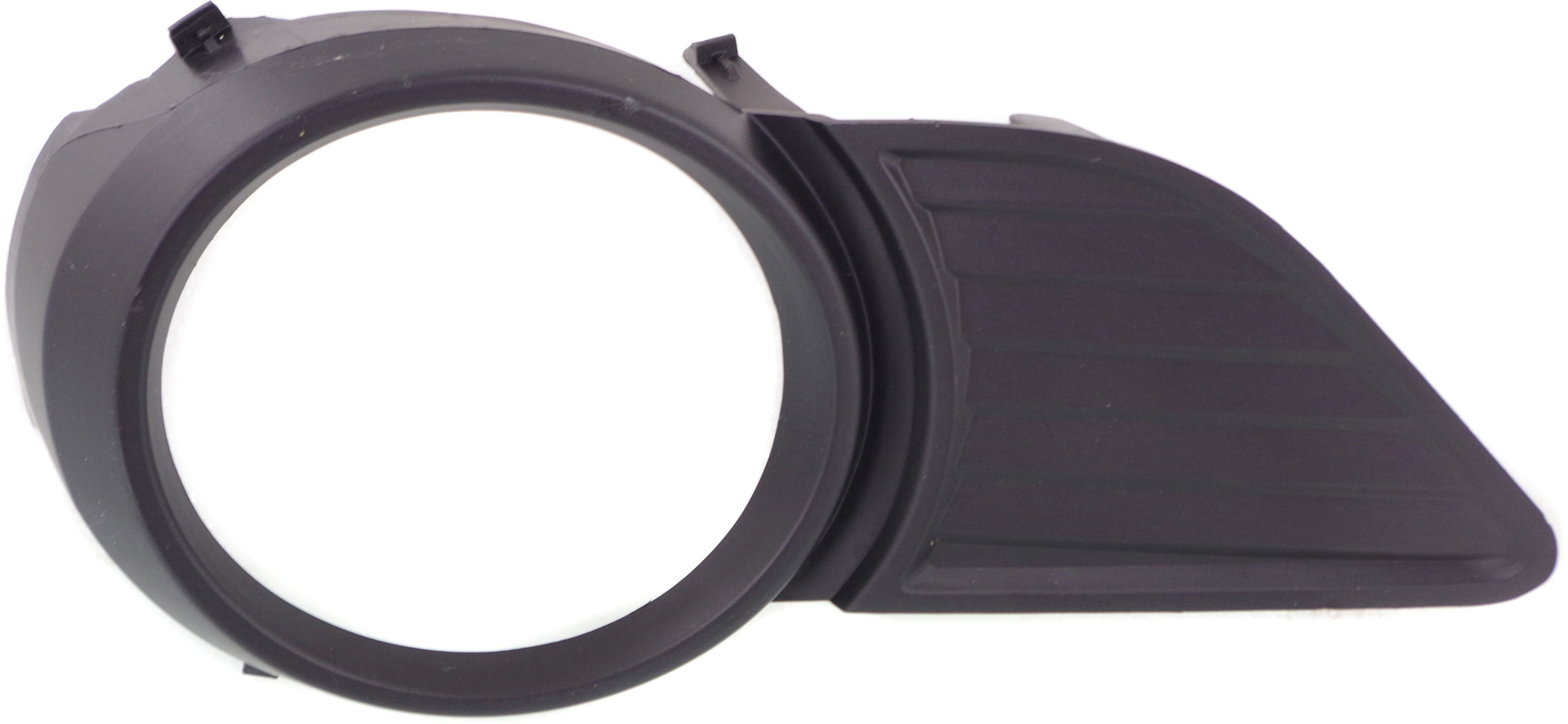 Front Fog Light Molding for 2011-2017 Toyota Sienna Left (Driver), Black, Without Chrome Trim, Without Parking Distance Control Sensor Holes, Base/LE/XLE Models, Replacement