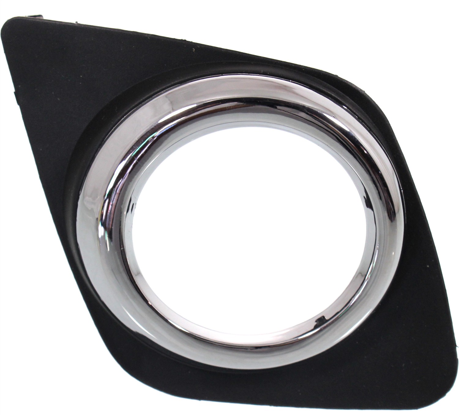 Front Fog Light Molding for Toyota RAV4 2009-2012, Right (Passenger) Side, Black with Chrome Trim, for Base/Sport Models, Replacement