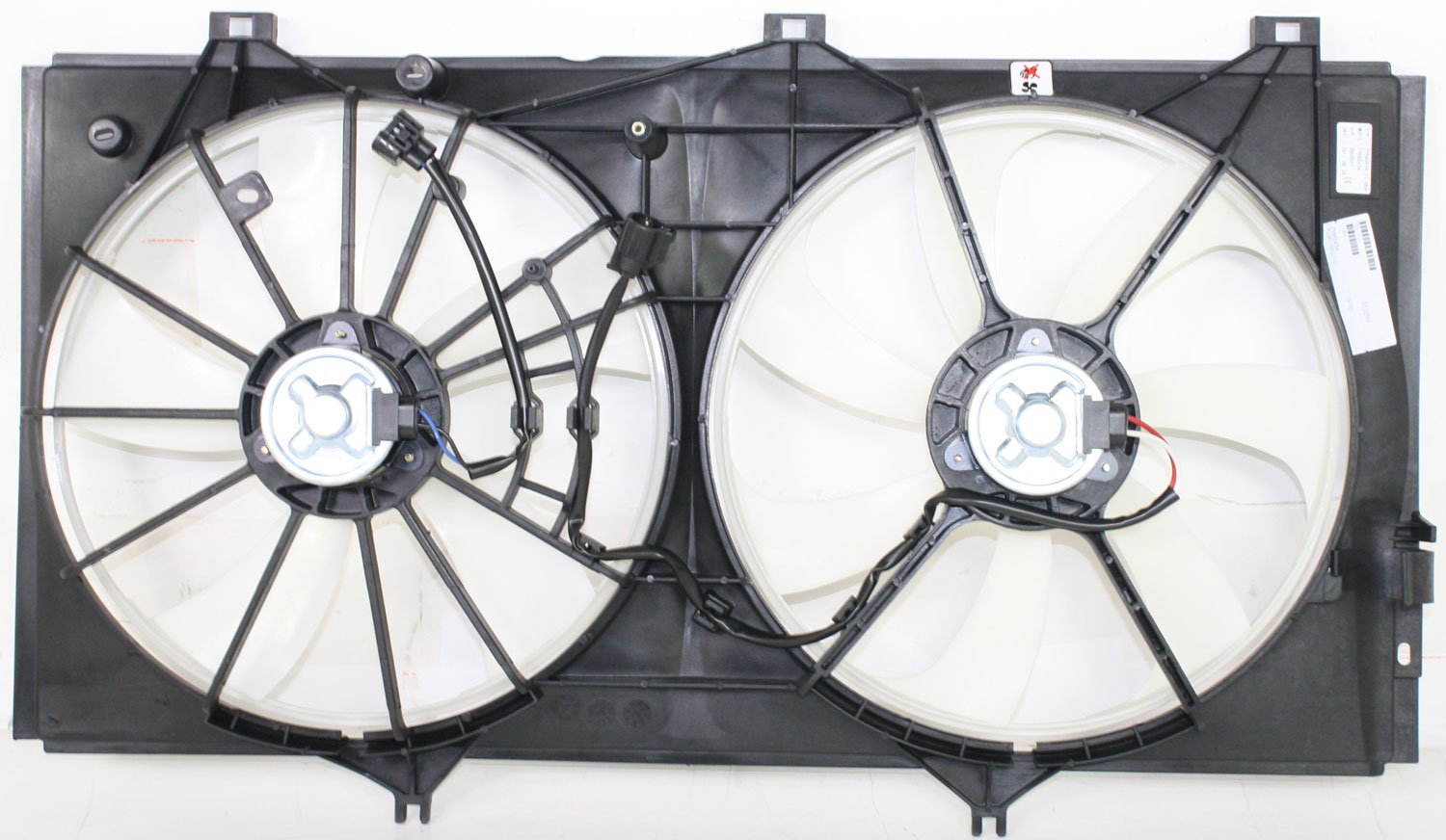 Radiator Fan Assembly for 2007-2011 Toyota Camry/2005-2012 Avalon/2009-2016 Venza, 3.5L Engine, without Tow Package, Replacement