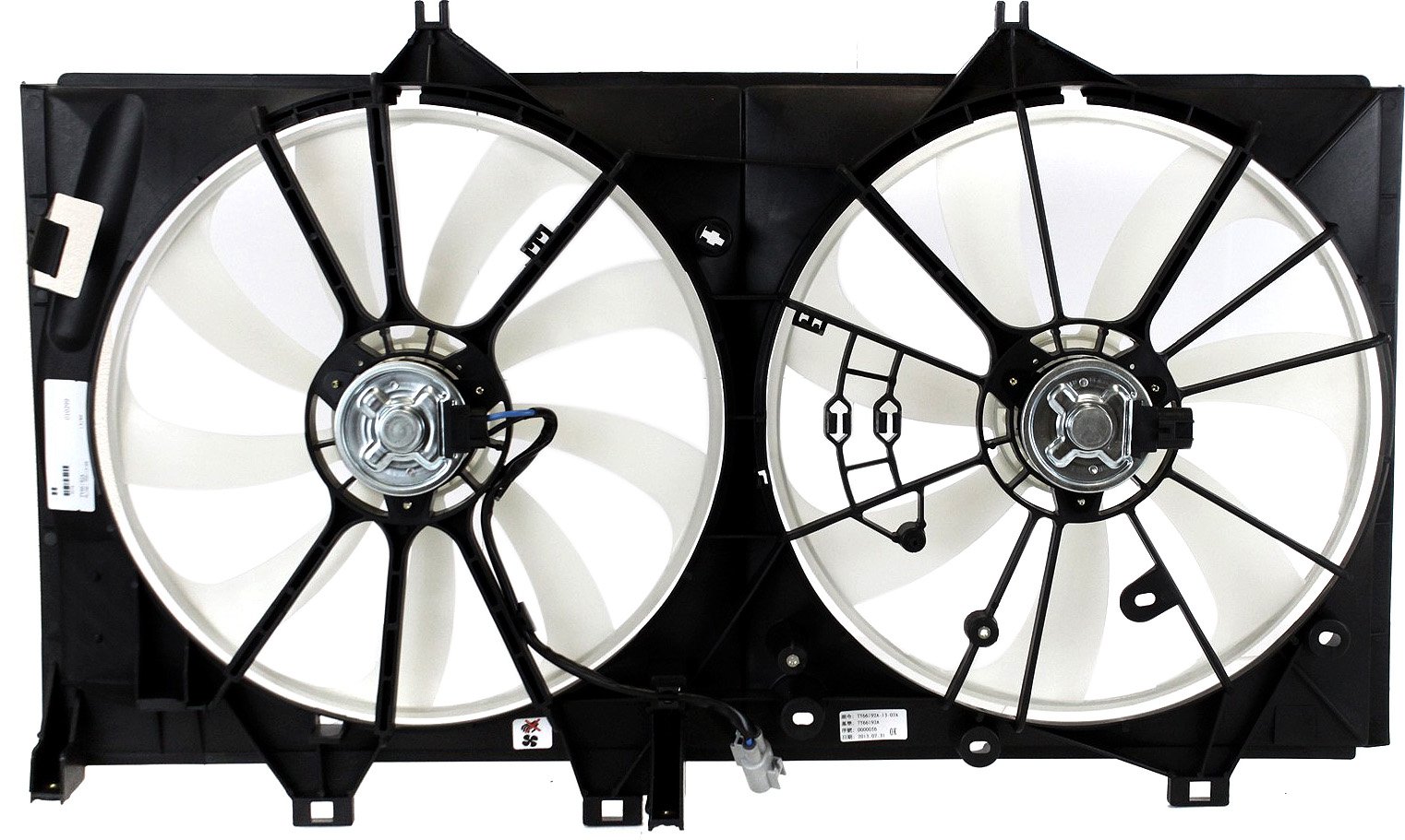 Radiator Fan Shroud Assembly for Toyota Camry 2012-2017, Dual Fan, 2.5L Engine, Excluding Hybrid Models, Replacement
