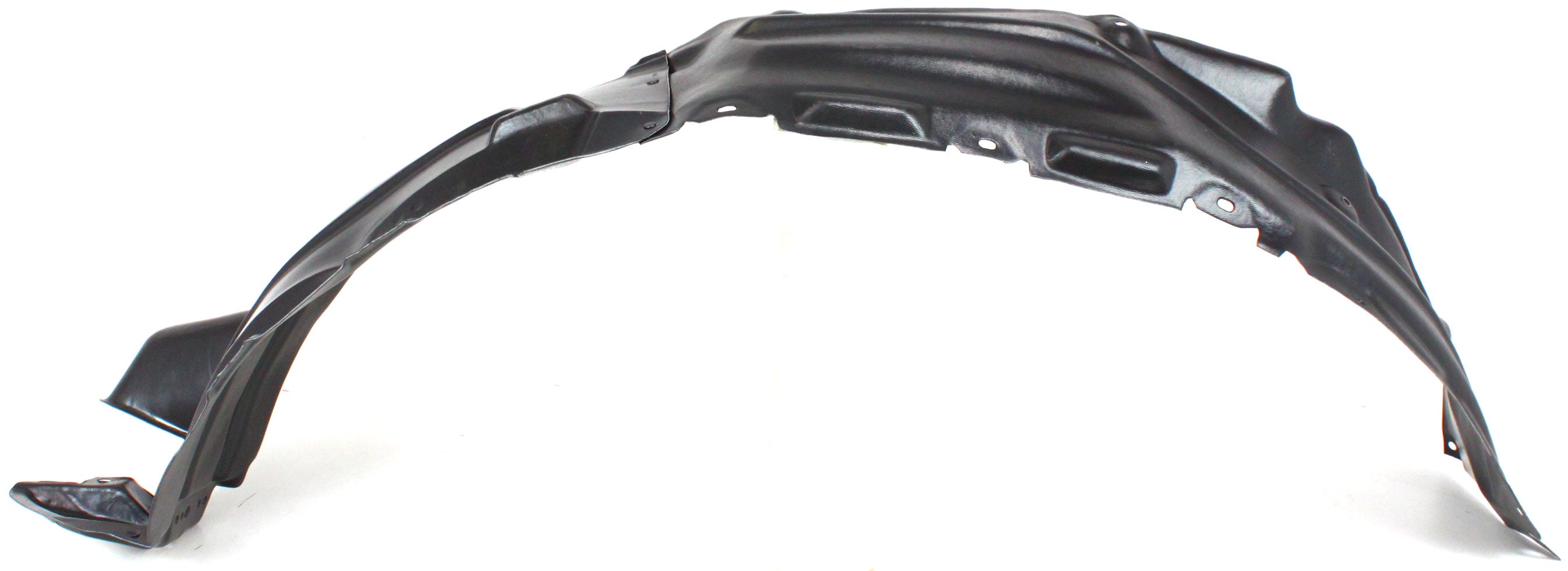 Front Fender Liner for Toyota Land Cruiser 2008-2015, Left (Driver) Side, Rear Section, Plastic, Vacuum Formed, Replacement