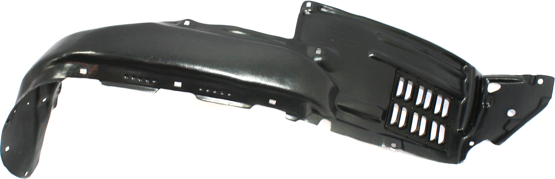 Front Fender Liner for Toyota Tacoma 2012-2015 Right (Passenger), Plastic, Vacuum Form, w/ Extension Sheet, 4WD (Four-Wheel Drive)/2WD (Two-Wheel Drive) PreRunner Model, Replacement