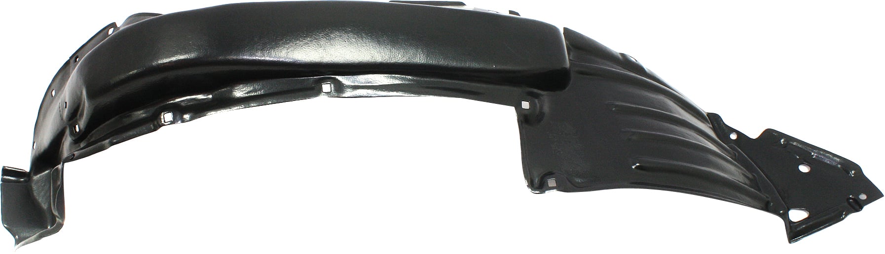 Front Fender Liner for 2012-2015 Tacoma, Left (Driver) Side, Plastic, Vacuum Formed, with Extension Sheet, for 2WD (Two-Wheel Drive) Base/X-Runner Model, Replacement