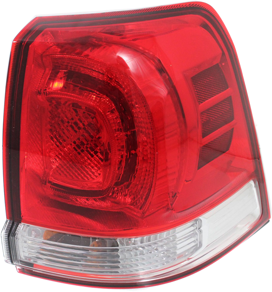 Tail Light Assembly for Toyota Landcruiser 2008-2011, Right (Passenger) Side, Outer, Replacement