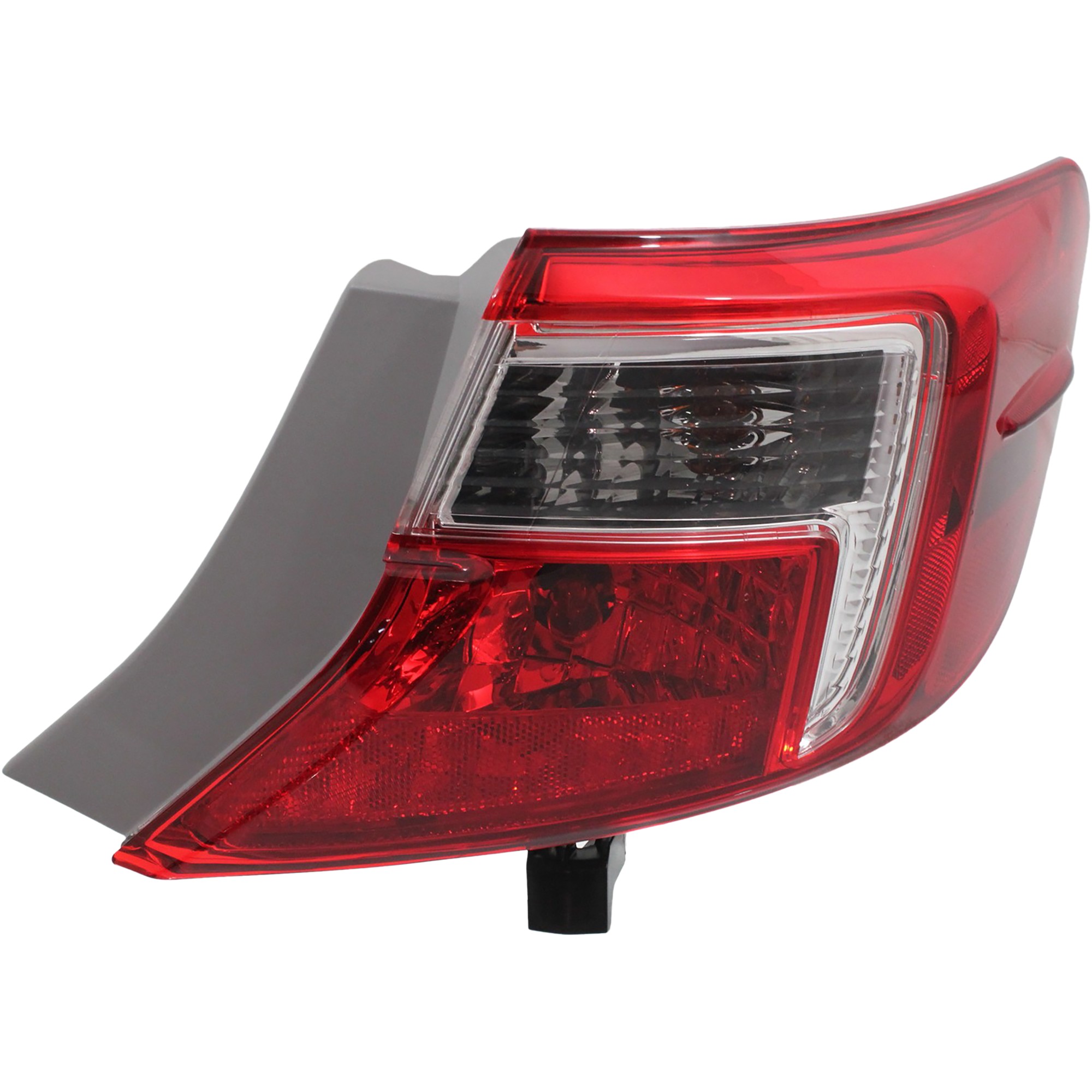 Tail Light Assembly for Toyota Camry 2012-2014, Right (Passenger) Outer, Red and Clear Lens, Replacement