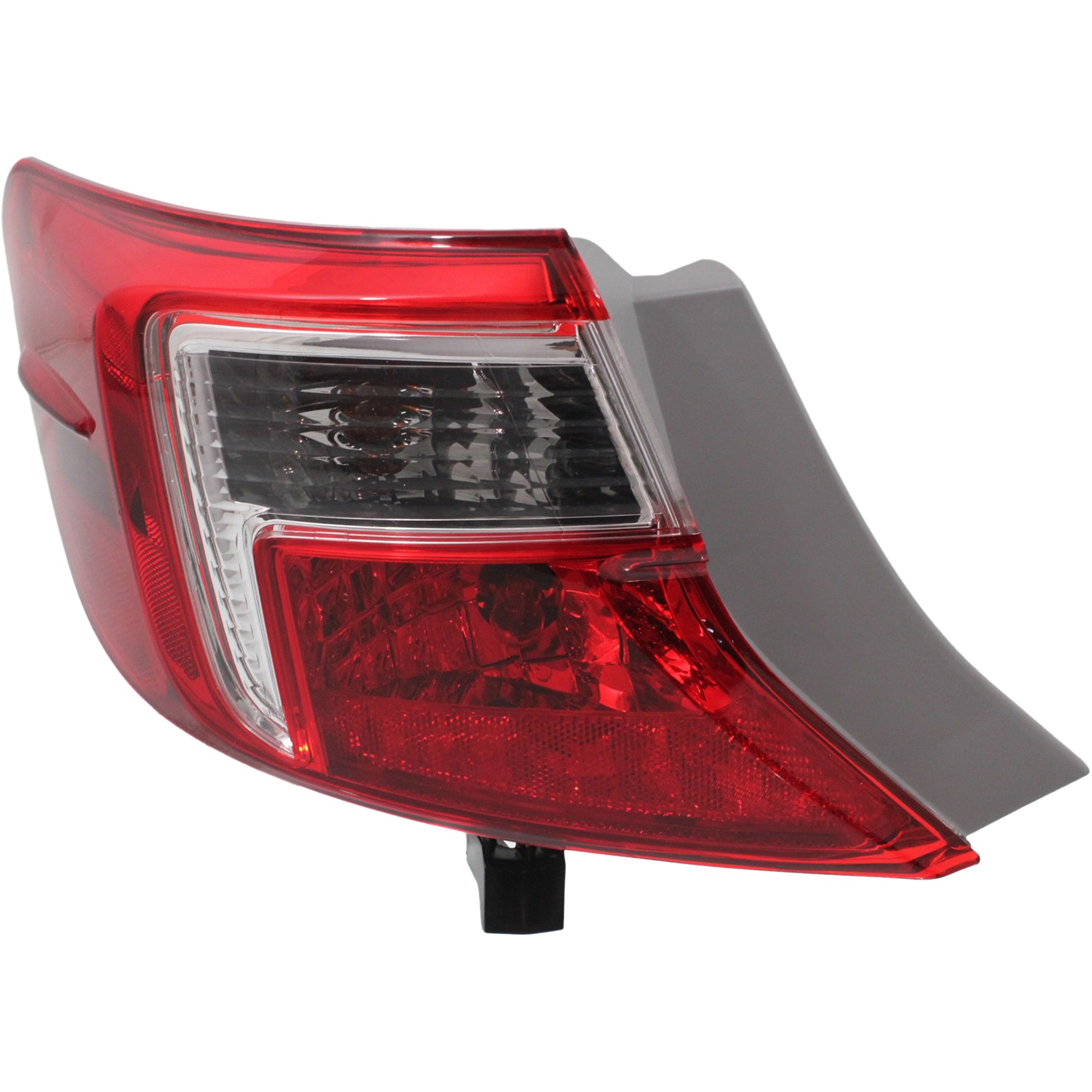Tail Light Assembly for Toyota Camry 2012-2014, Left (Driver) Side, Outer, Red and Clear Lens, Replacement