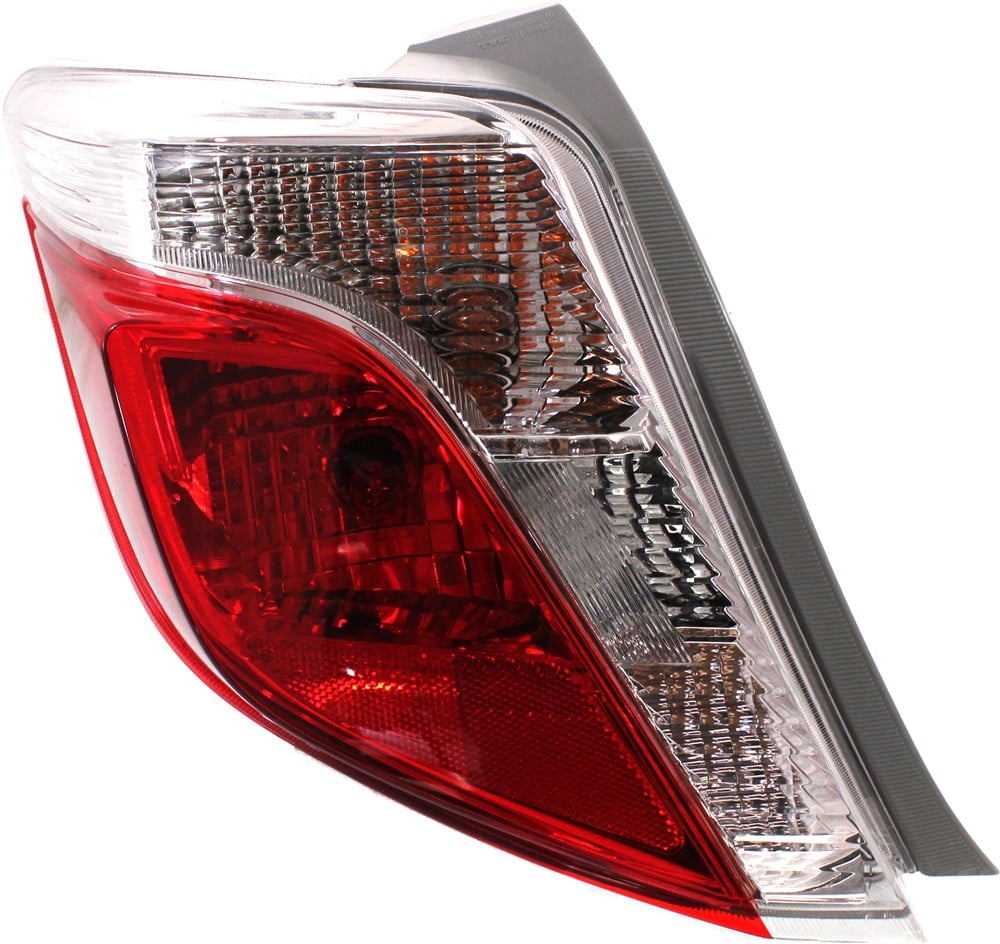 Tail Light for Toyota Yaris Hatchback 2012-2014, Left (Driver), Lens and Housing, Replacement