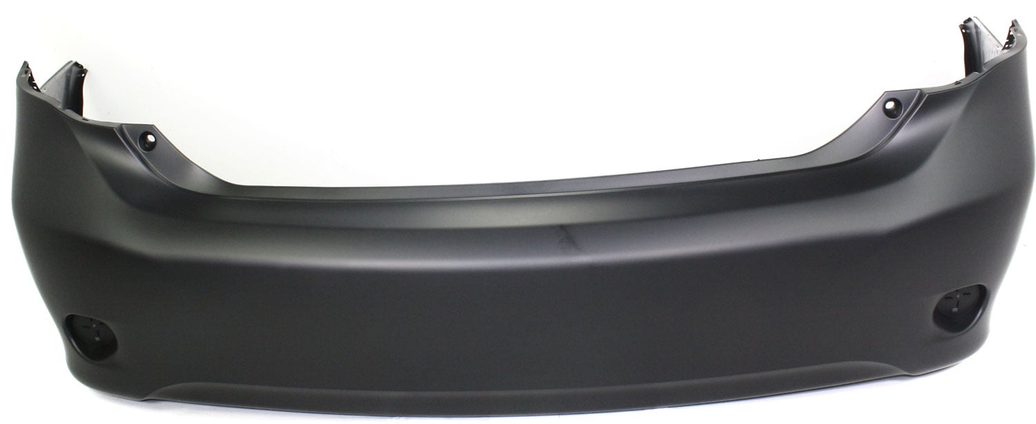 Primed (Ready to Paint) Rear Bumper Cover for 2009-2010 Toyota Corolla, Without Spoiler Holes, Fit for Japan Built Vehicle, Replacement