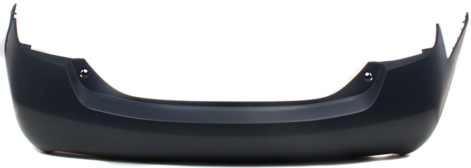 Rear Bumper Cover for Toyota Camry 2007-2011, Primed (Ready to Paint), with Single Exhaust Hole, Hybrid Model, USA Built, Replacement (CAPA Certified)