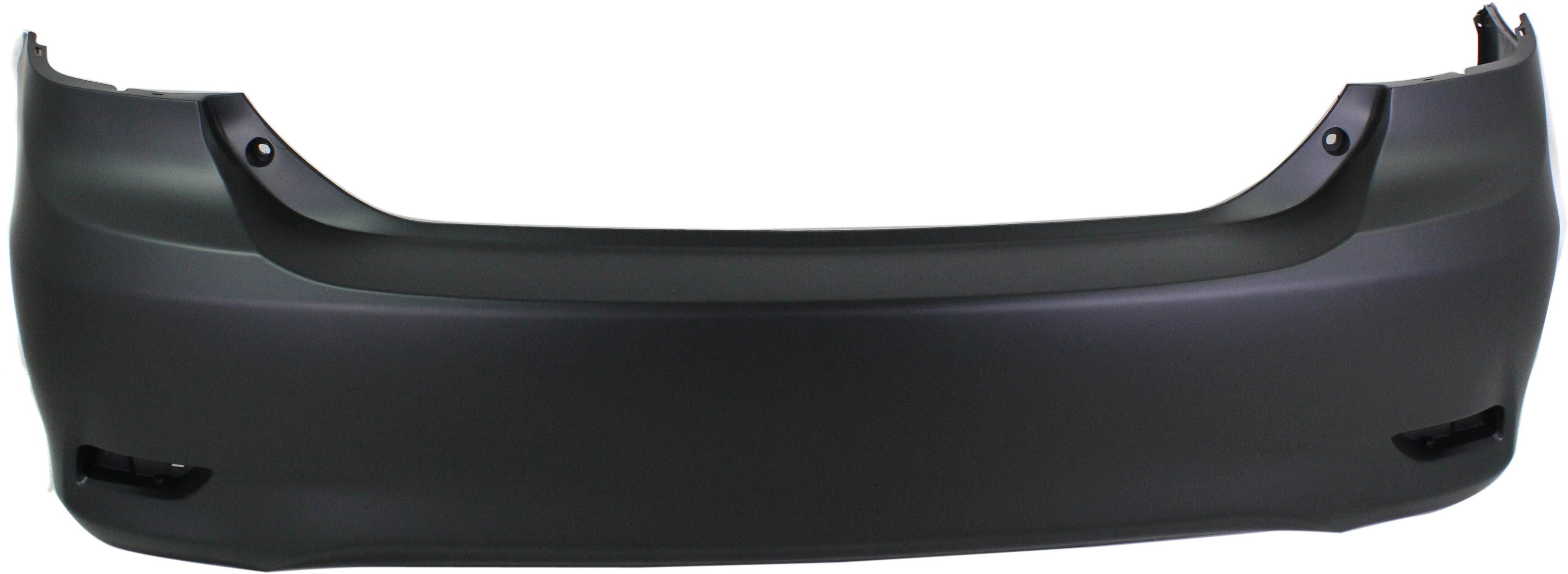 Rear Bumper Cover for Toyota Corolla 2011-2013, Primed (Ready to Paint), without Spoiler Holes, Suitable for Japan Built Vehicle, Replacement (CAPA Certified)