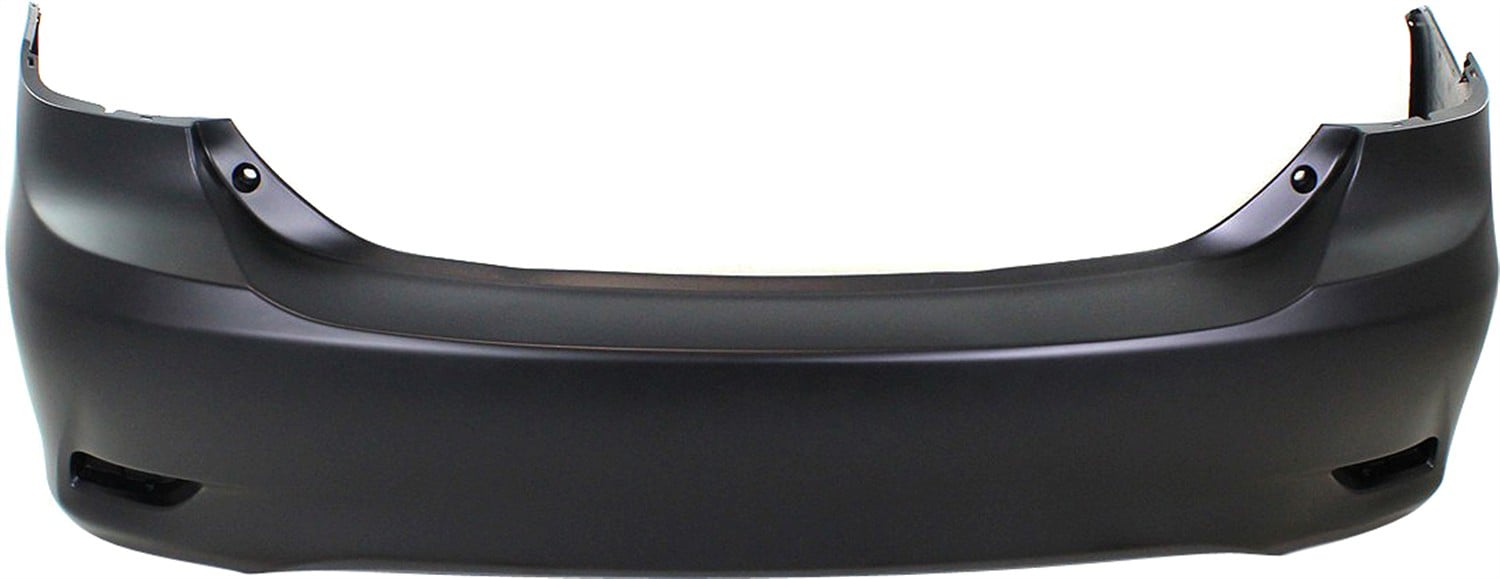 Rear Bumper Cover for Toyota Corolla 2011-2013, Primed (Ready to Paint), Without Spoiler Holes, Suitable for Base, CE, L, LE Models, North America Built Vehicle, Replacement (CAPA Certified)