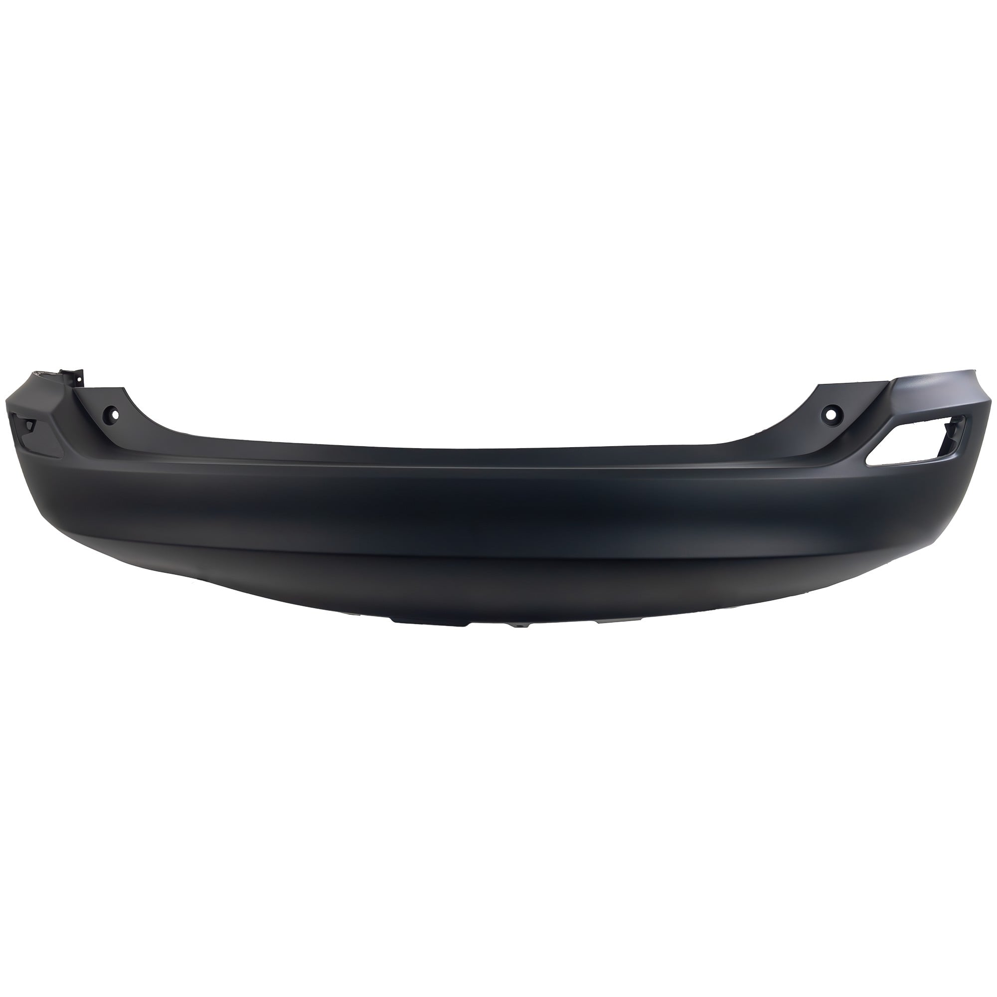 Rear Bumper Cover for Toyota RAV4 2013-2015, Textured, Without Parking Aid Sensor Holes, Excludes EV Model, Replacement