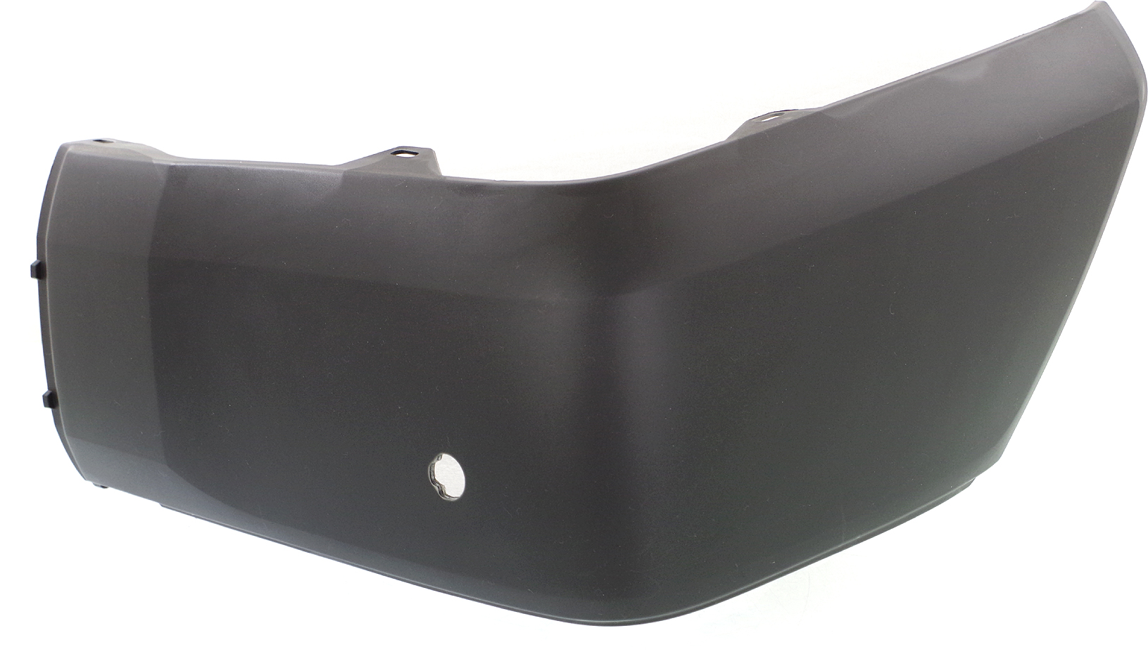Rear Bumper End Cover Extension for Toyota Tundra 2014-2021, Left (Driver) Side, Textured, Plastic/Resin Type, with Park Assist Sensor Holes, Replacement