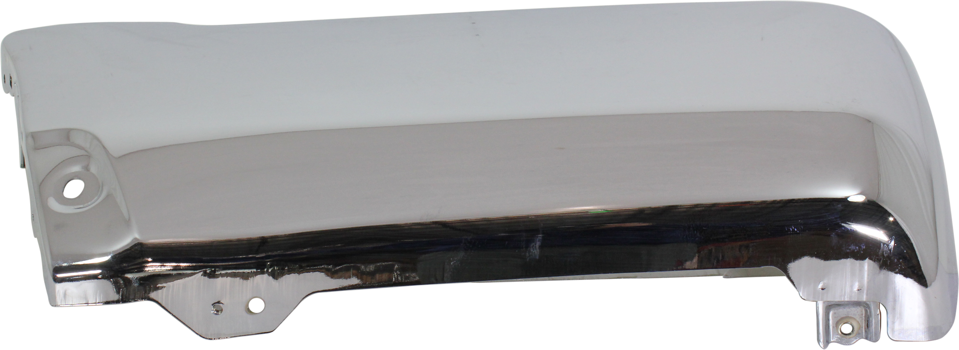 Rear Bumper End for Toyota 4Runner 1996-2002, Left (Driver), Chrome, Steel, Base/SR5 Models, without Fender Flare, Replacement
