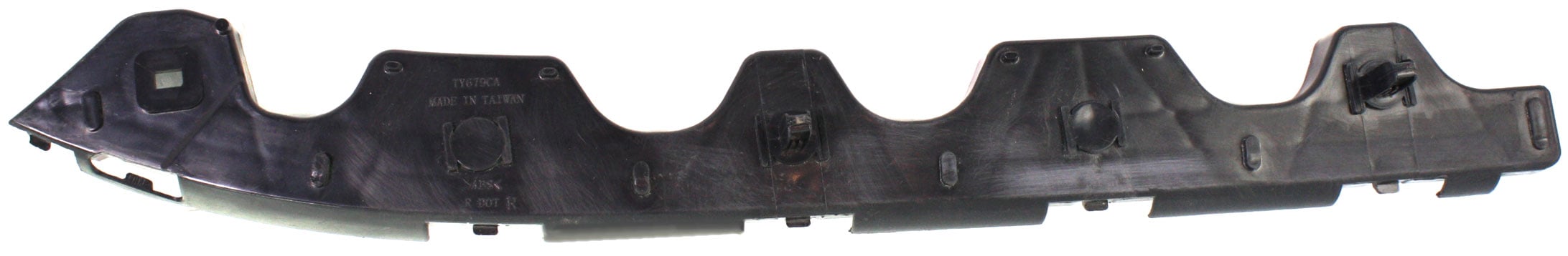 Rear Bumper Bracket Right (Passenger) Side Cover Support for Toyota Sienna 2004-2010, ABS, Replacement