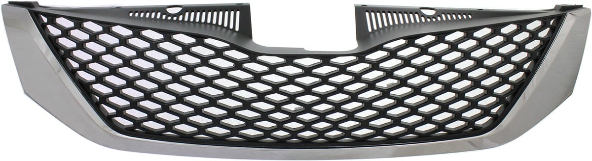 Grille for Toyota Sienna 2011-2017 SE Model, Chrome Shell with Black Insert, Excludes Radar Cruise Control, Replacement