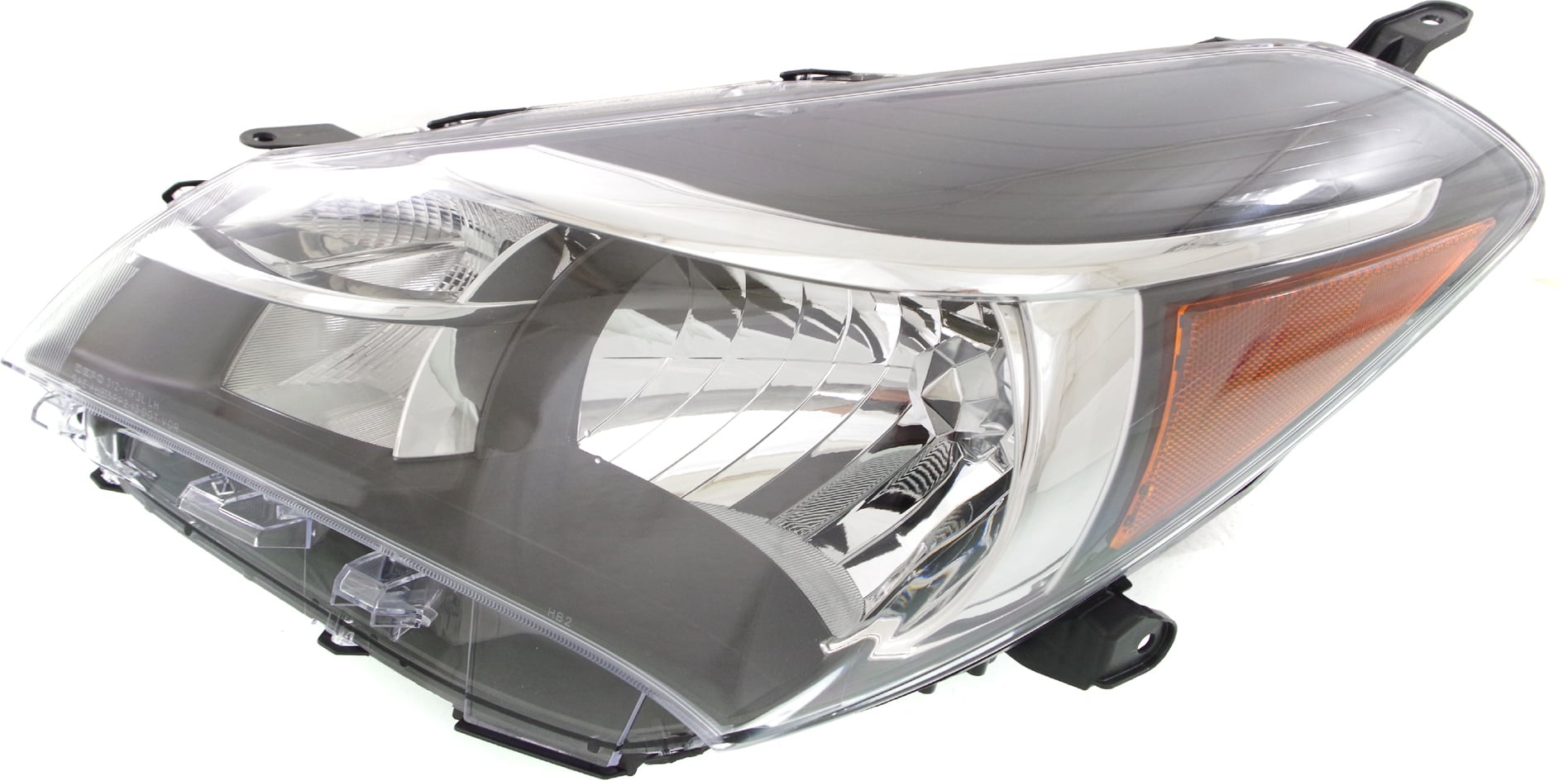 Headlight for Toyota Yaris 2015-2017, Left (Driver) Side, Lens and Housing, Multi-Reflector Type, CE/L/LE Models, Replacement