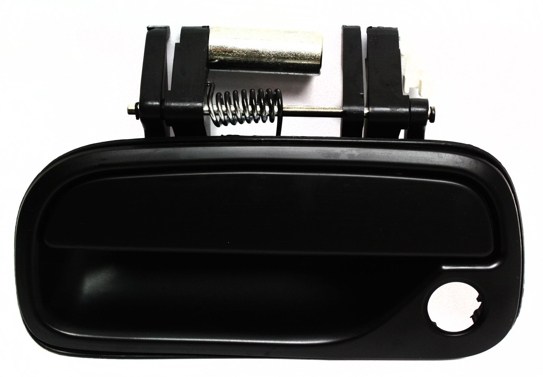 Front Exterior Door Handle for Toyota Tundra 2000-2006, Left (Driver), Smooth Black, Standard/Extended Cab Pickup, Replacement